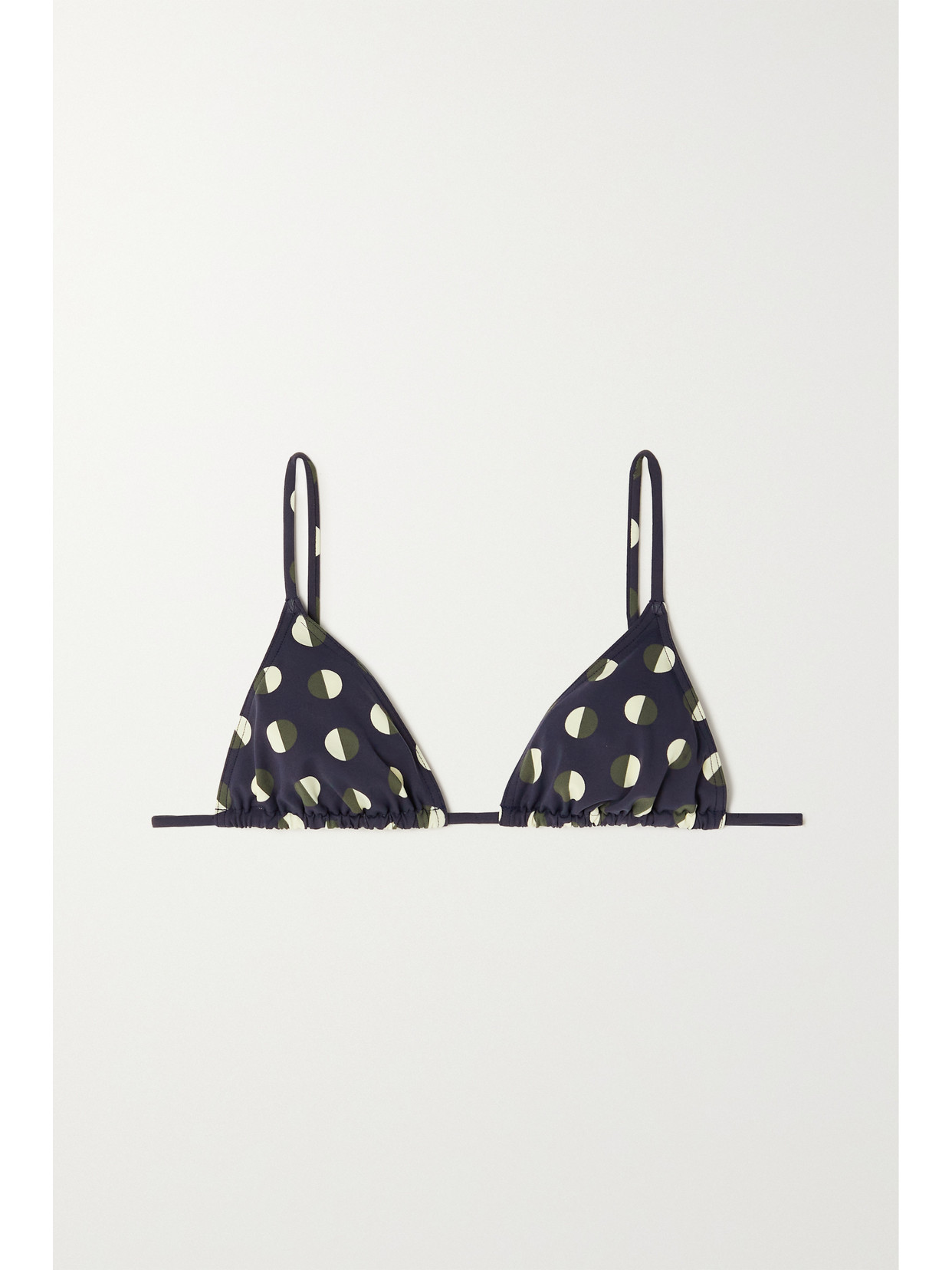 Eres - Nocturne Lune Polka-dot Triangle Bikini Top - Blue