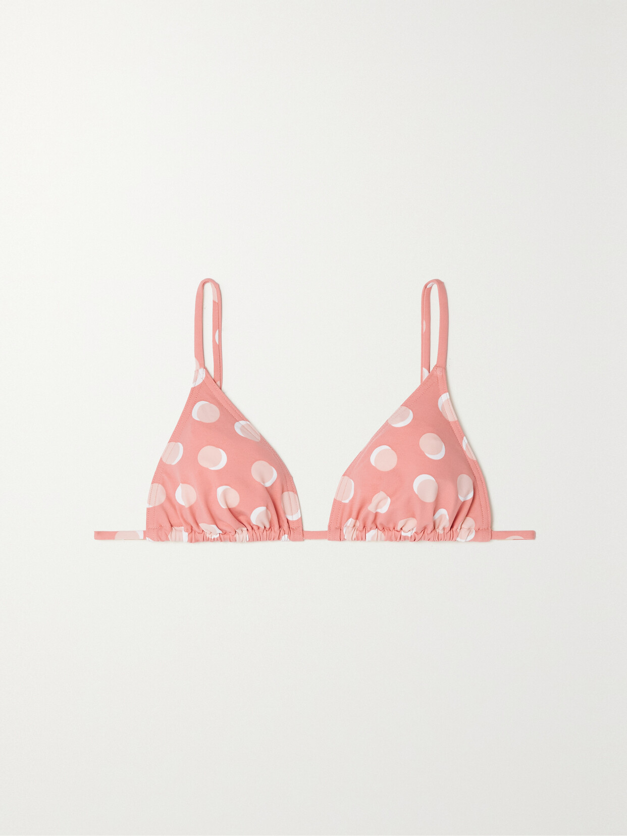 Eres - Nocturne Lune Polka-dot Triangle Bikini Top - Pink