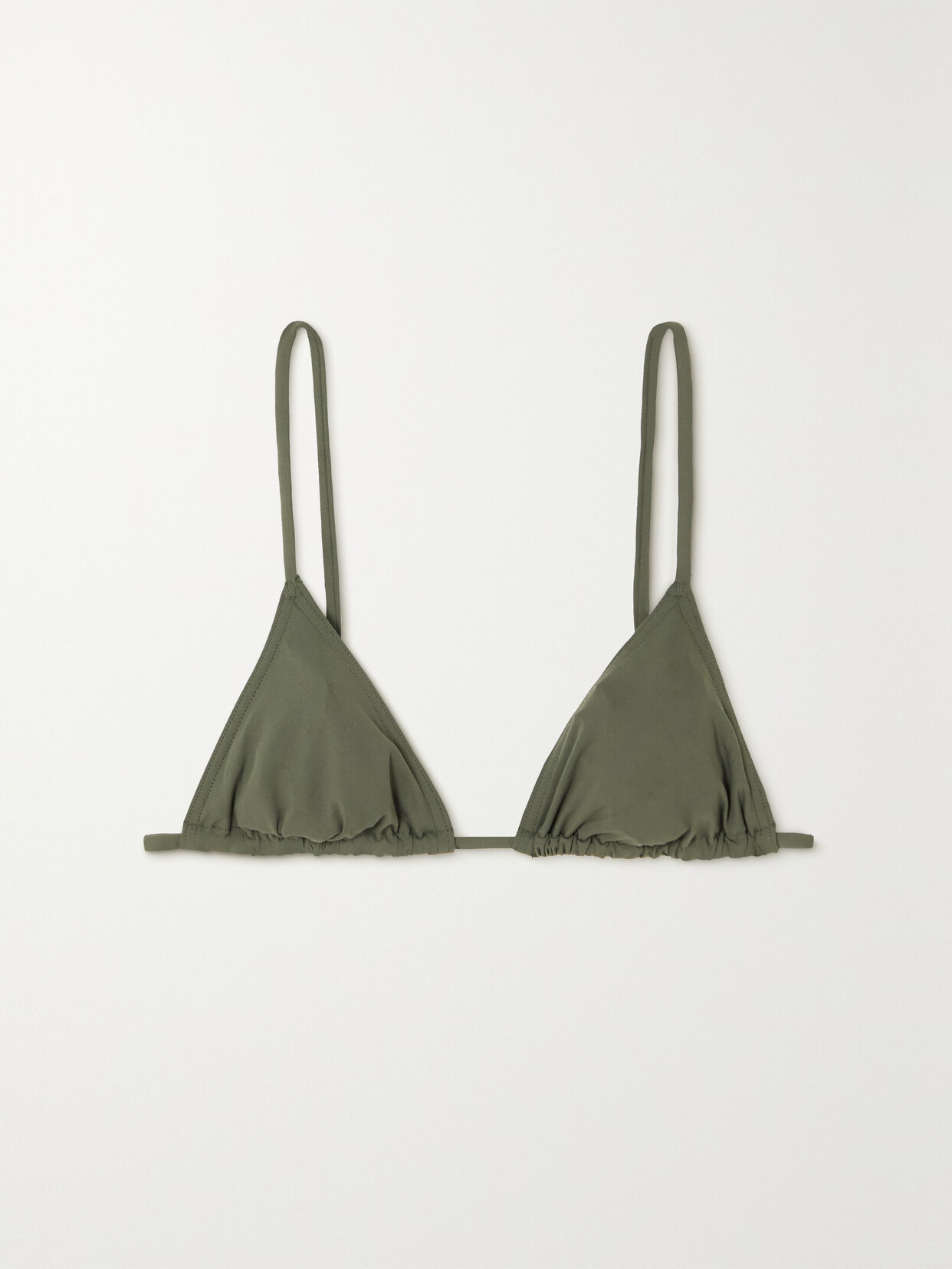 Eres Les Essentiels Mouna Triangle Bikini Top In Green