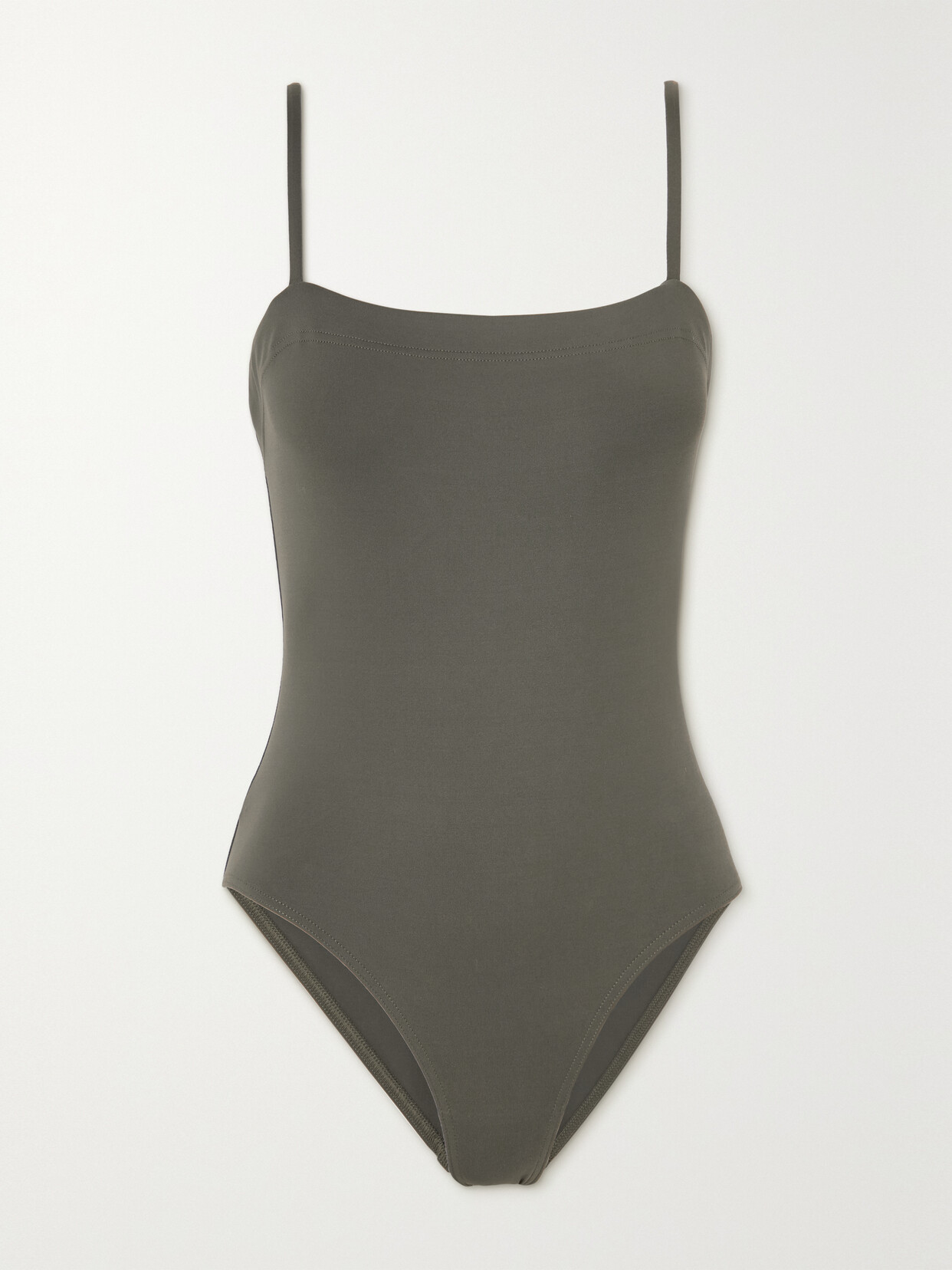 Shop Eres Les Essentiels Aquarelle Swimsuit In Green