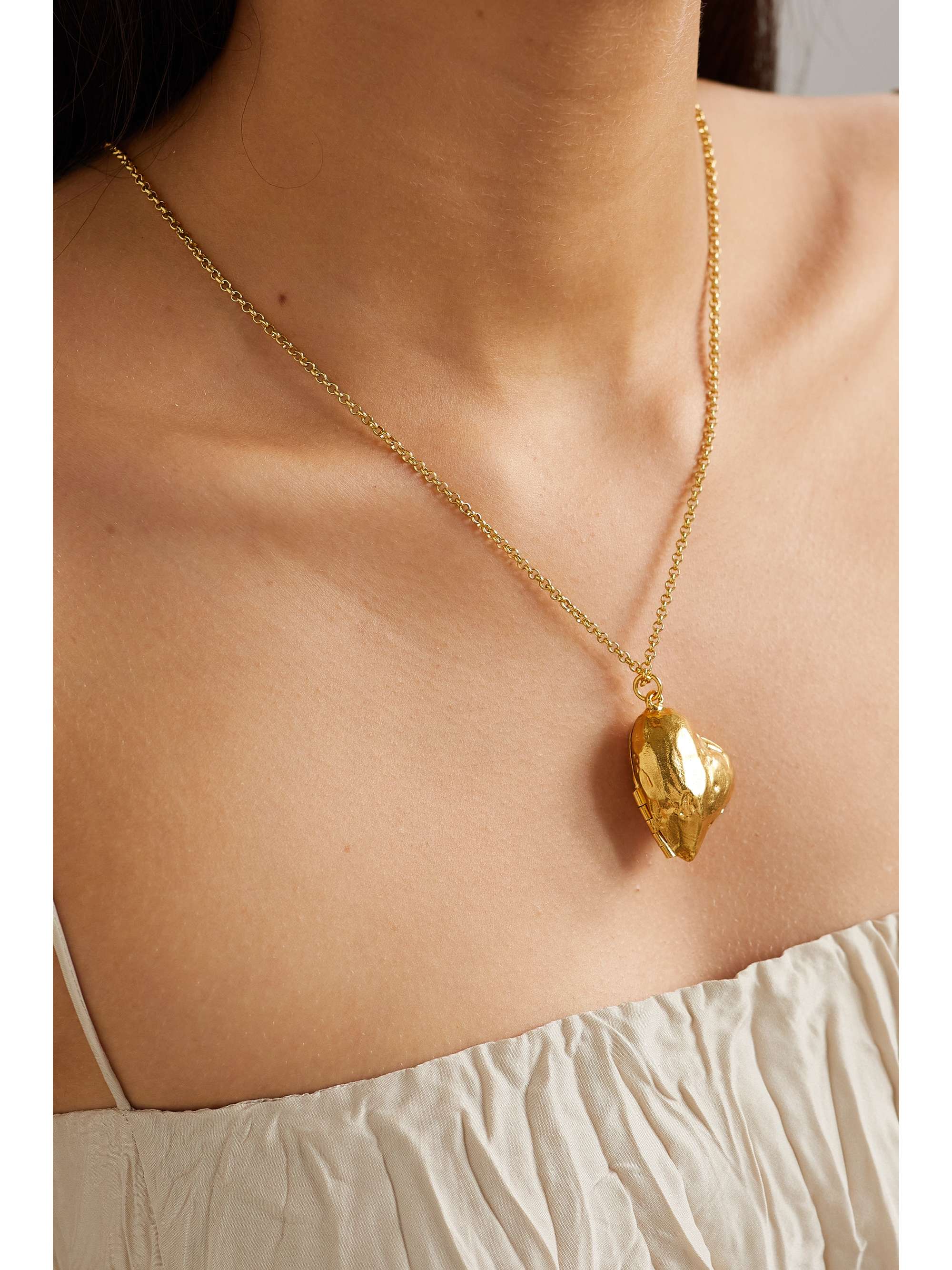 ALIGHIERI The Flame Of Desire Locket gold-plated necklace