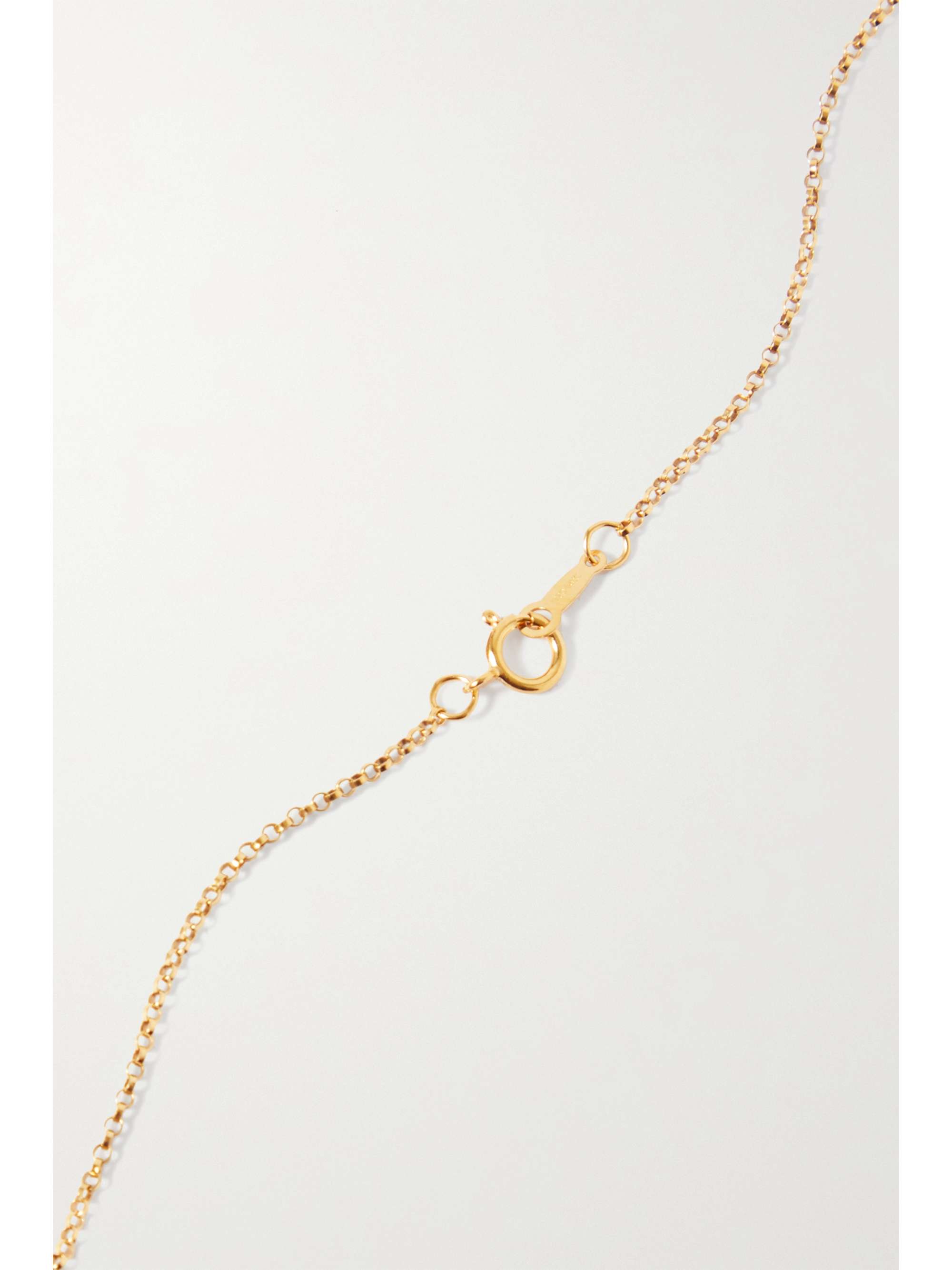 ALIGHIERI The Spark Of Desire gold-plated garnet necklace