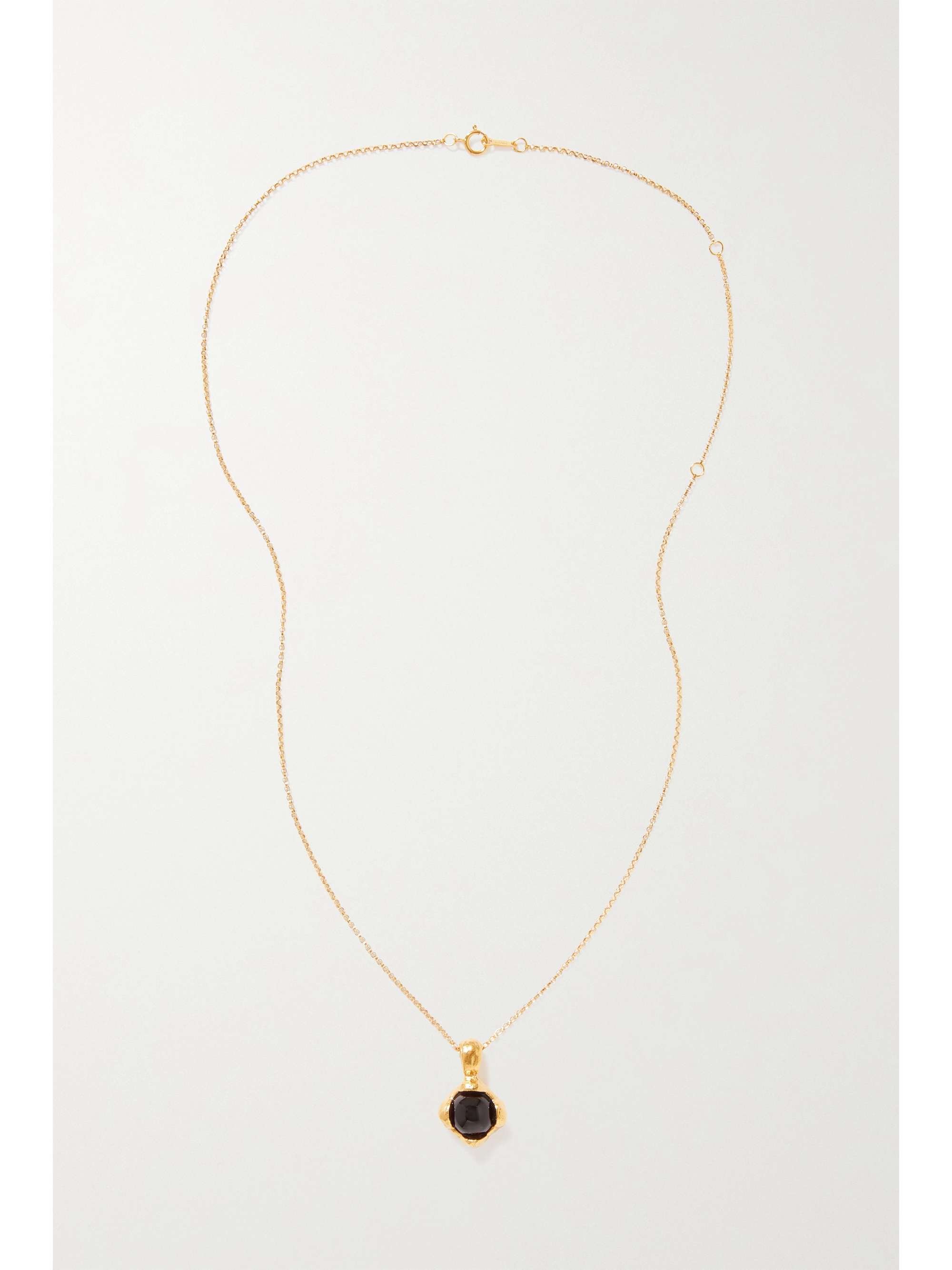 ALIGHIERI The Spark Of Desire gold-plated garnet necklace