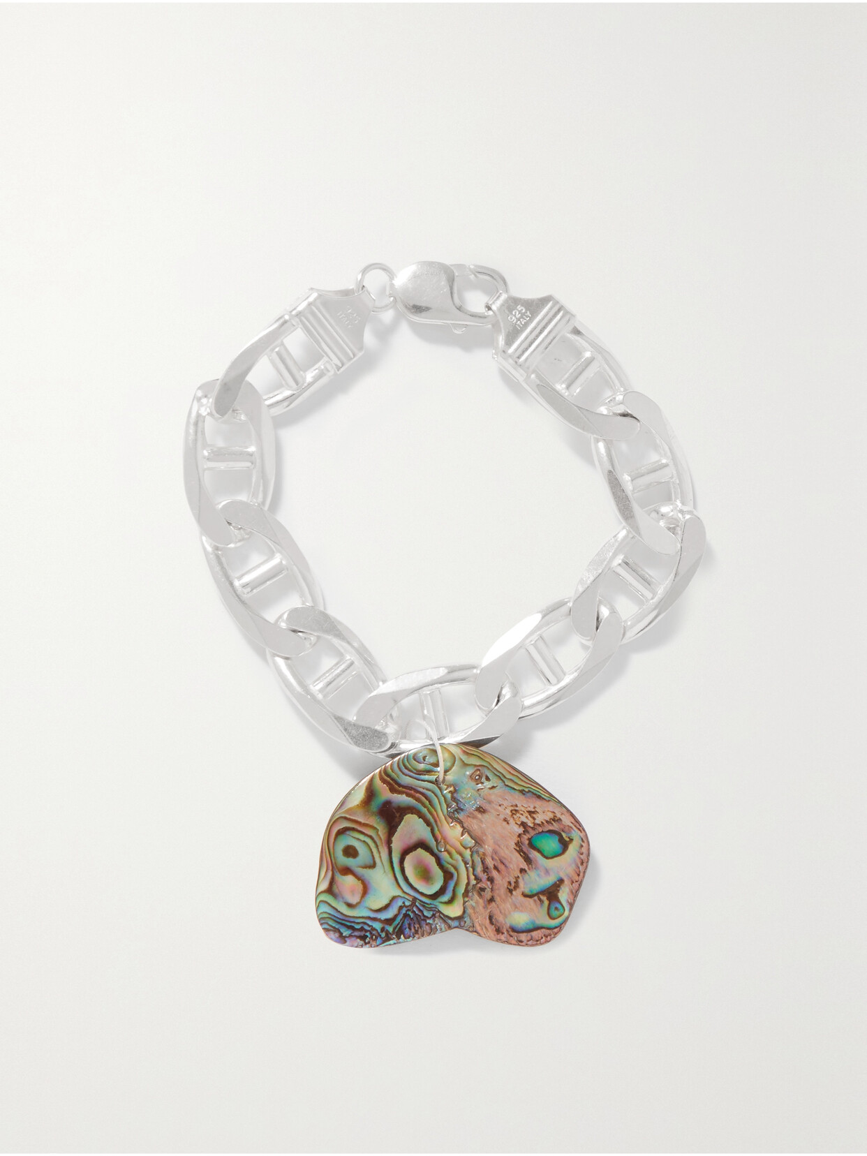 Santangelo Big Daddy El Kram Silver And Shell Bracelet