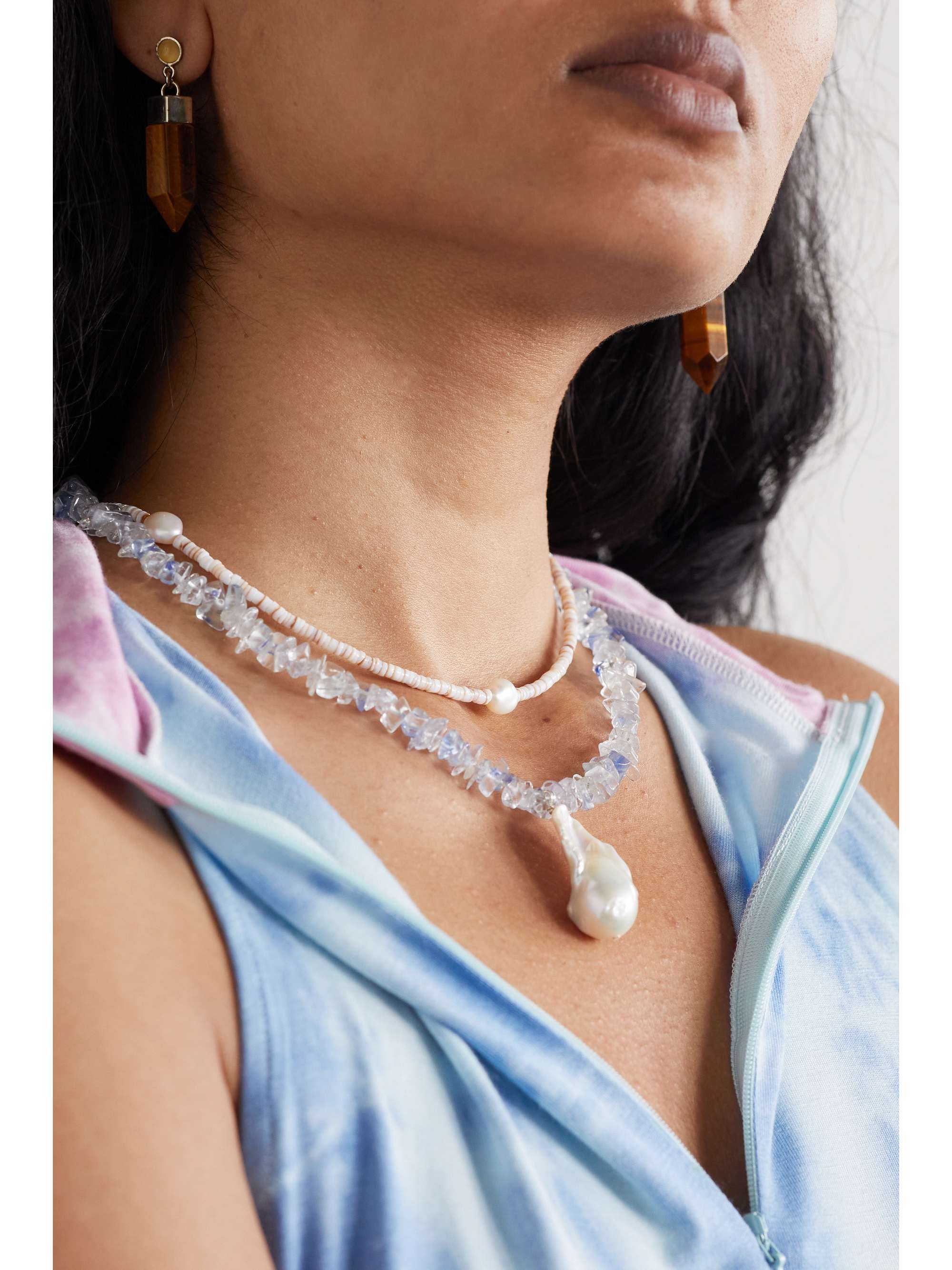 SANT' ANGELO Shoom silver, shell and pearl