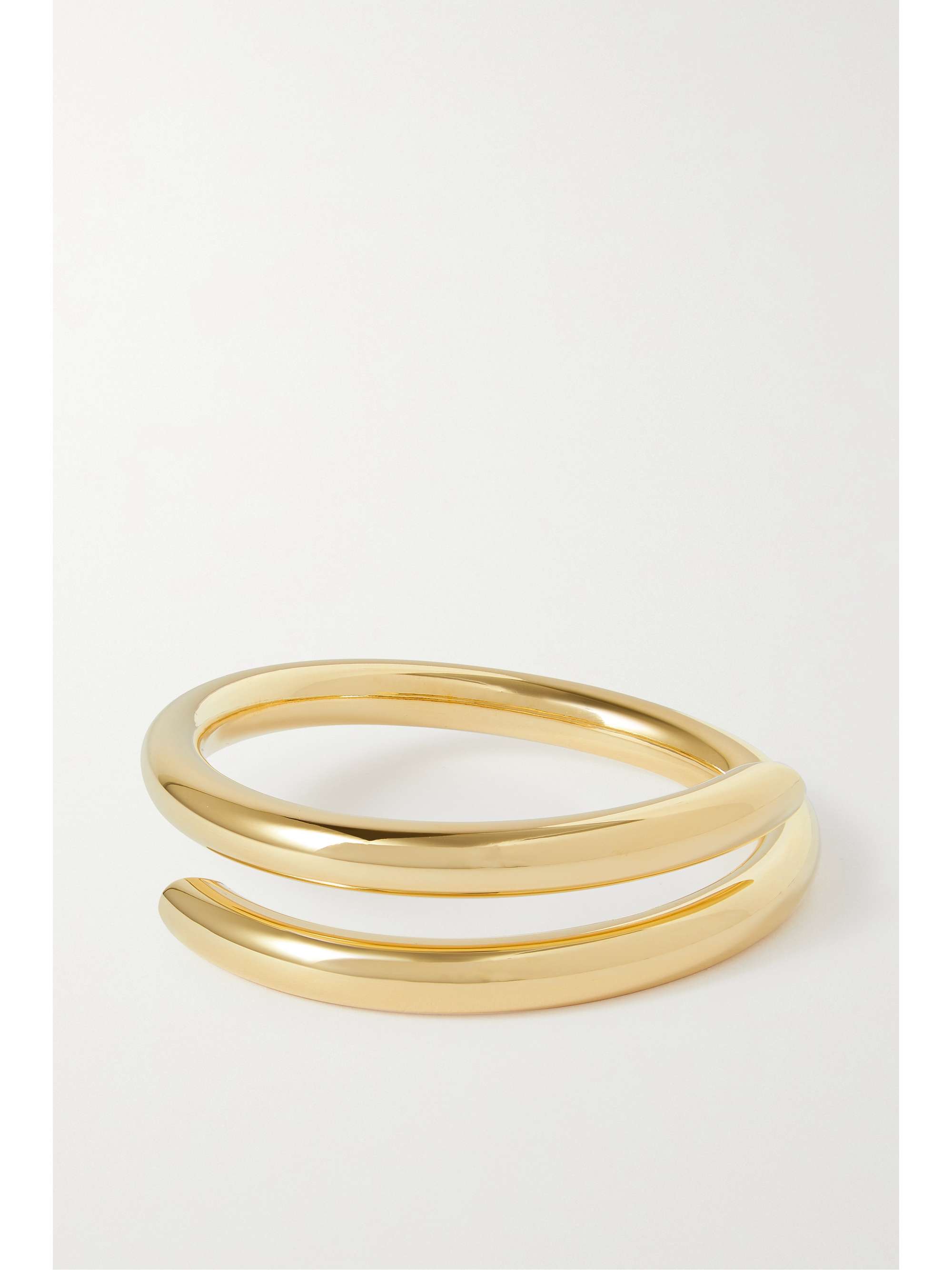 JENNIFER FISHER Single Coil gold plated bangle NET A PORTER