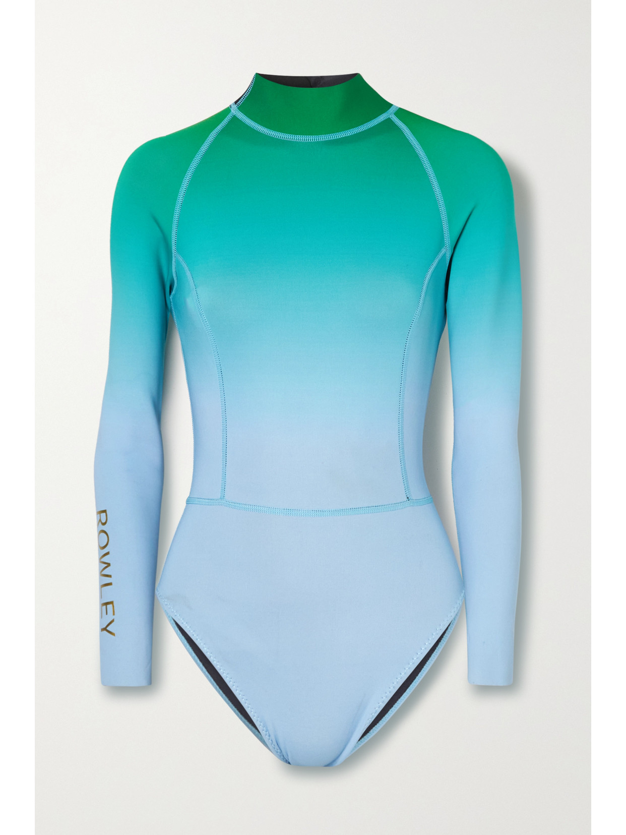 CYNTHIA ROWLEY Ombré Neoprene-blend Swimsuit