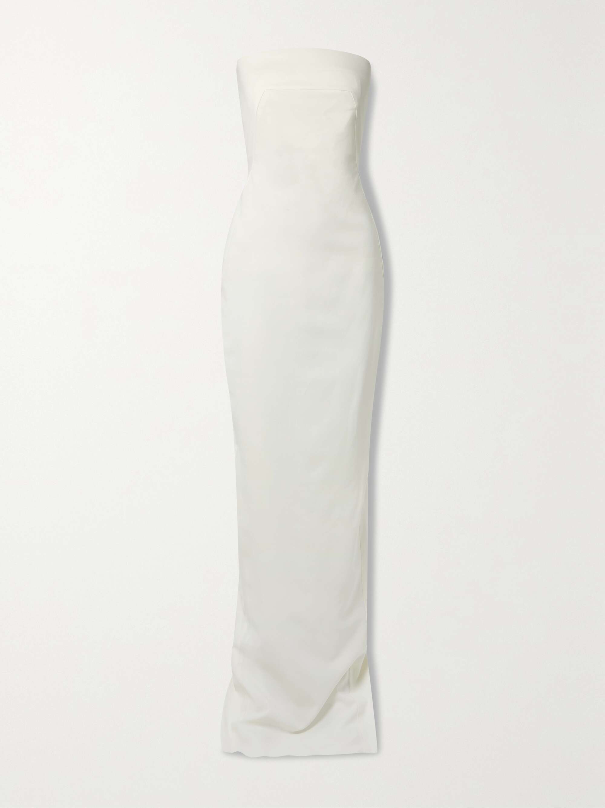 RICK OWENS Strapless wool-blend crepe gown | NET-A-PORTER