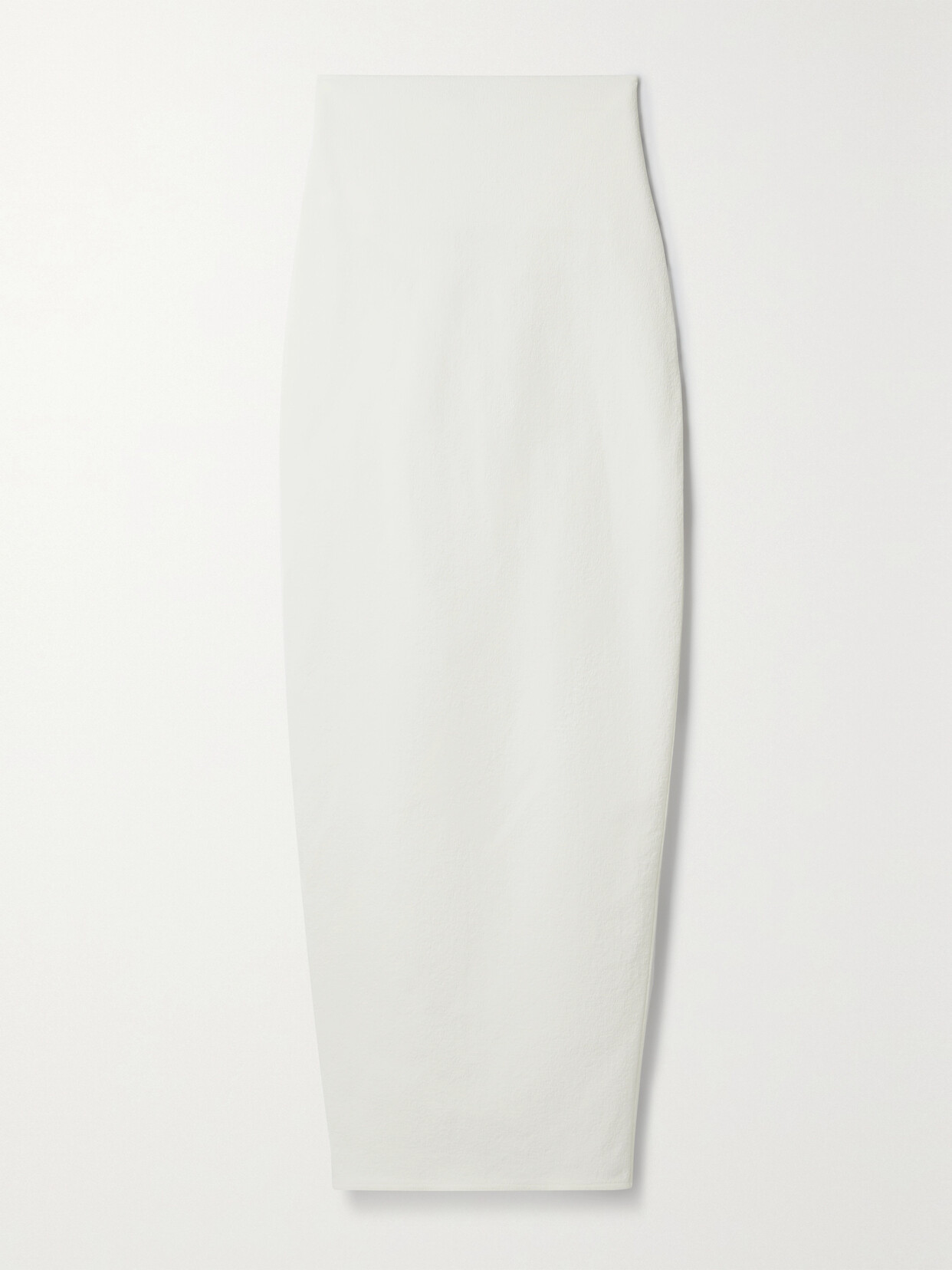 Rick Owens Cotton-blend Cloqué Maxi Skirt In Ivory