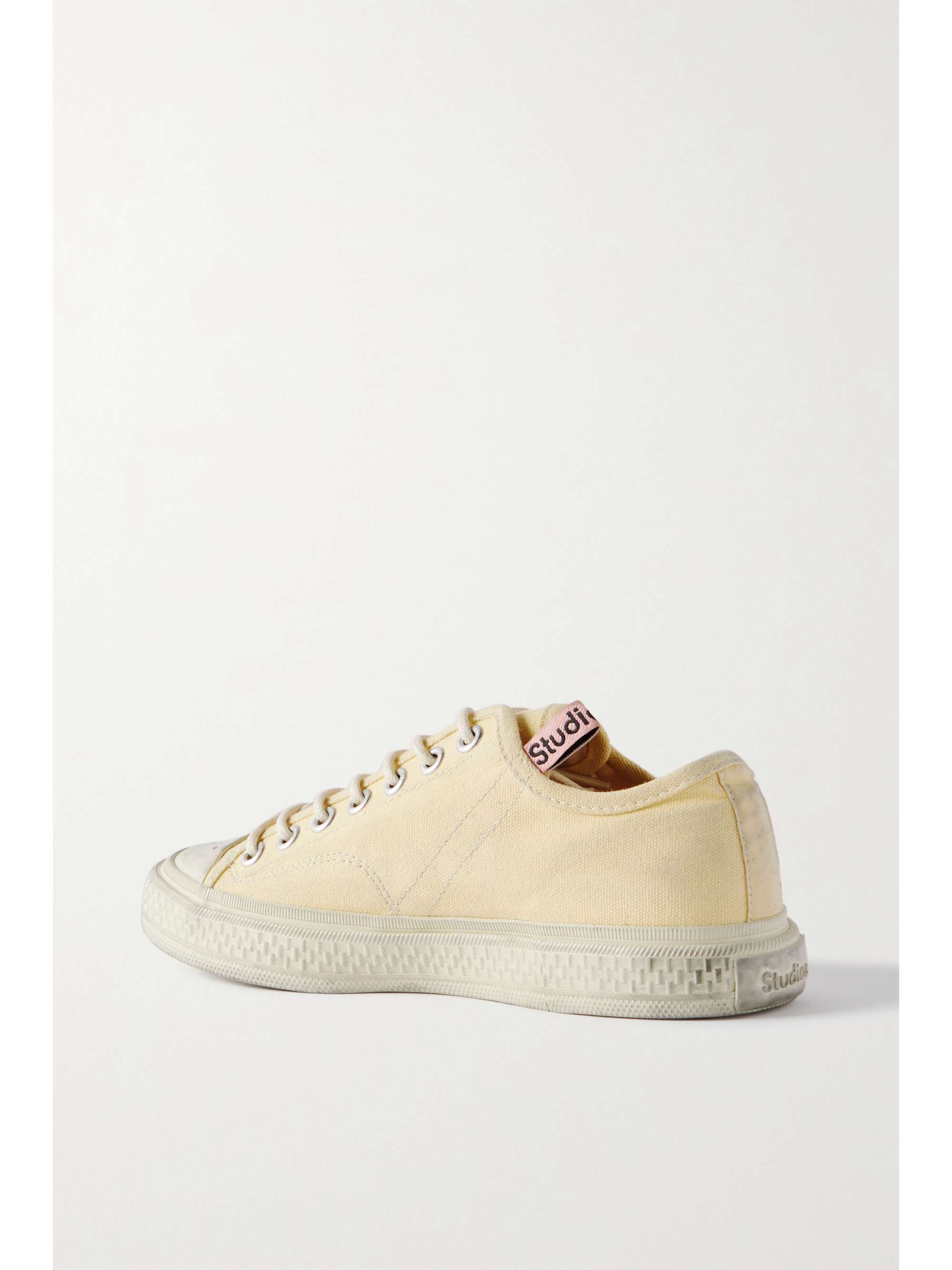 acne studios distressed canvas sneakers