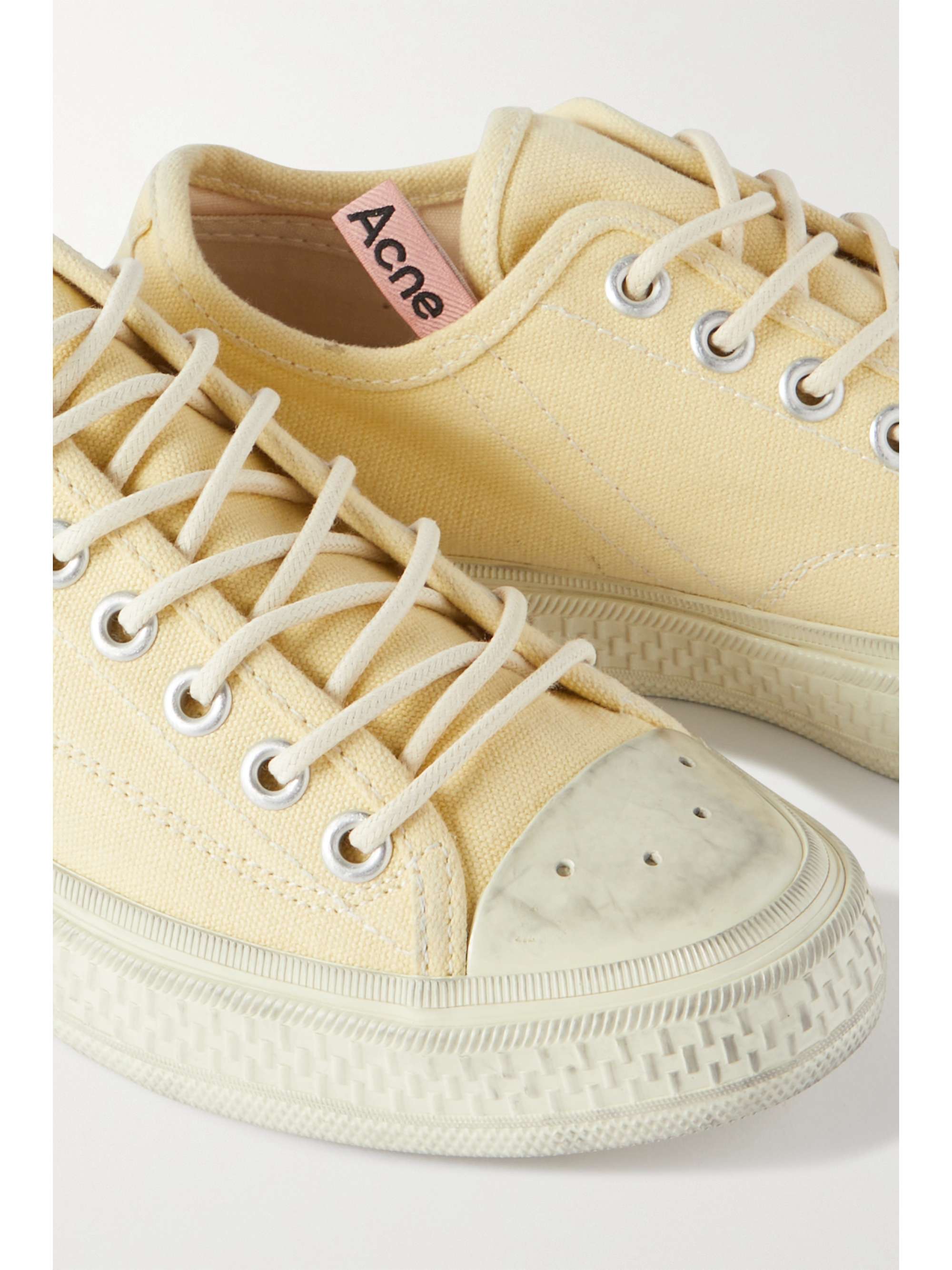 acne studios distressed canvas sneakers
