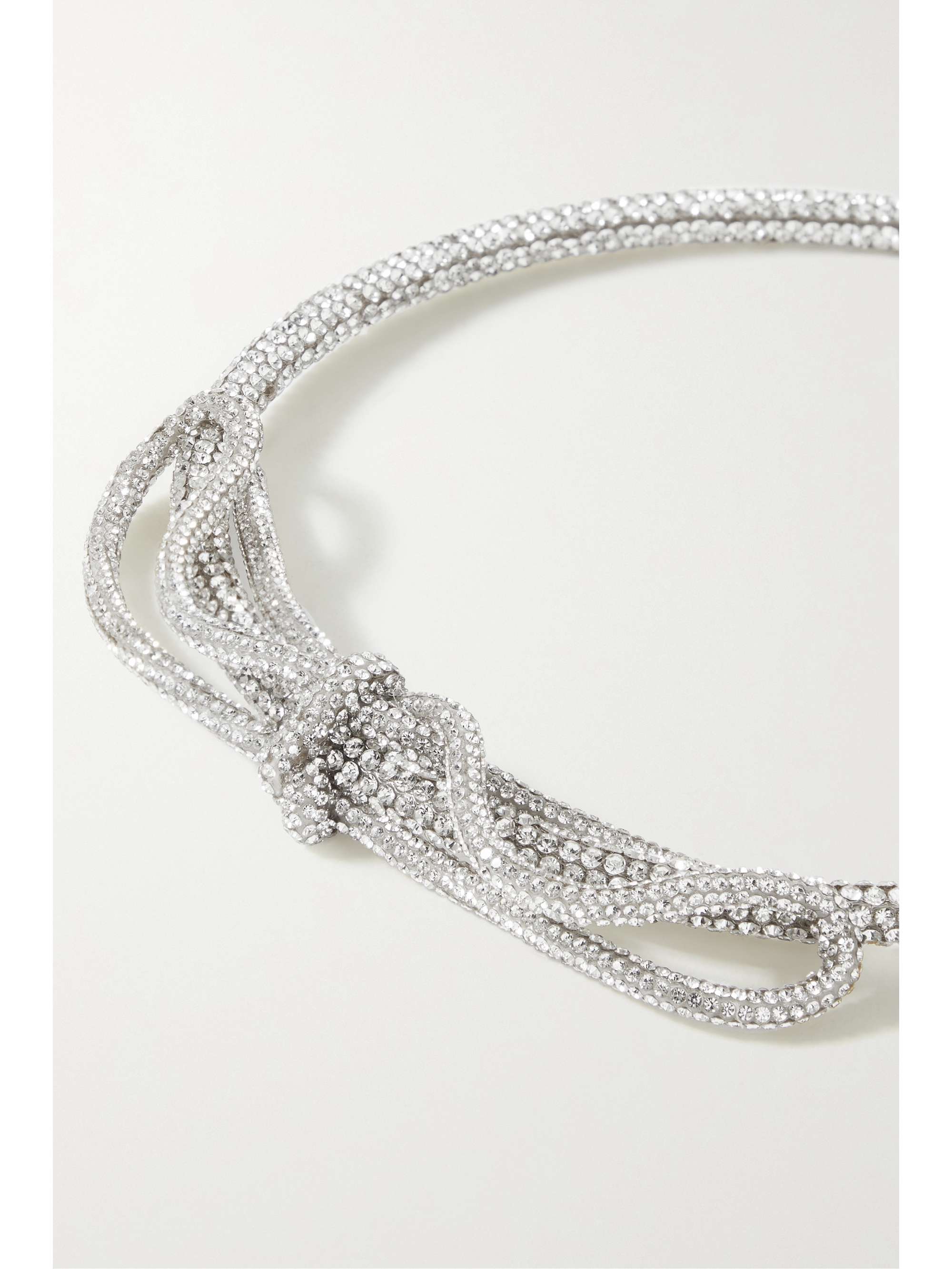 LELET NY طوق رأس من الفضة والكريستال