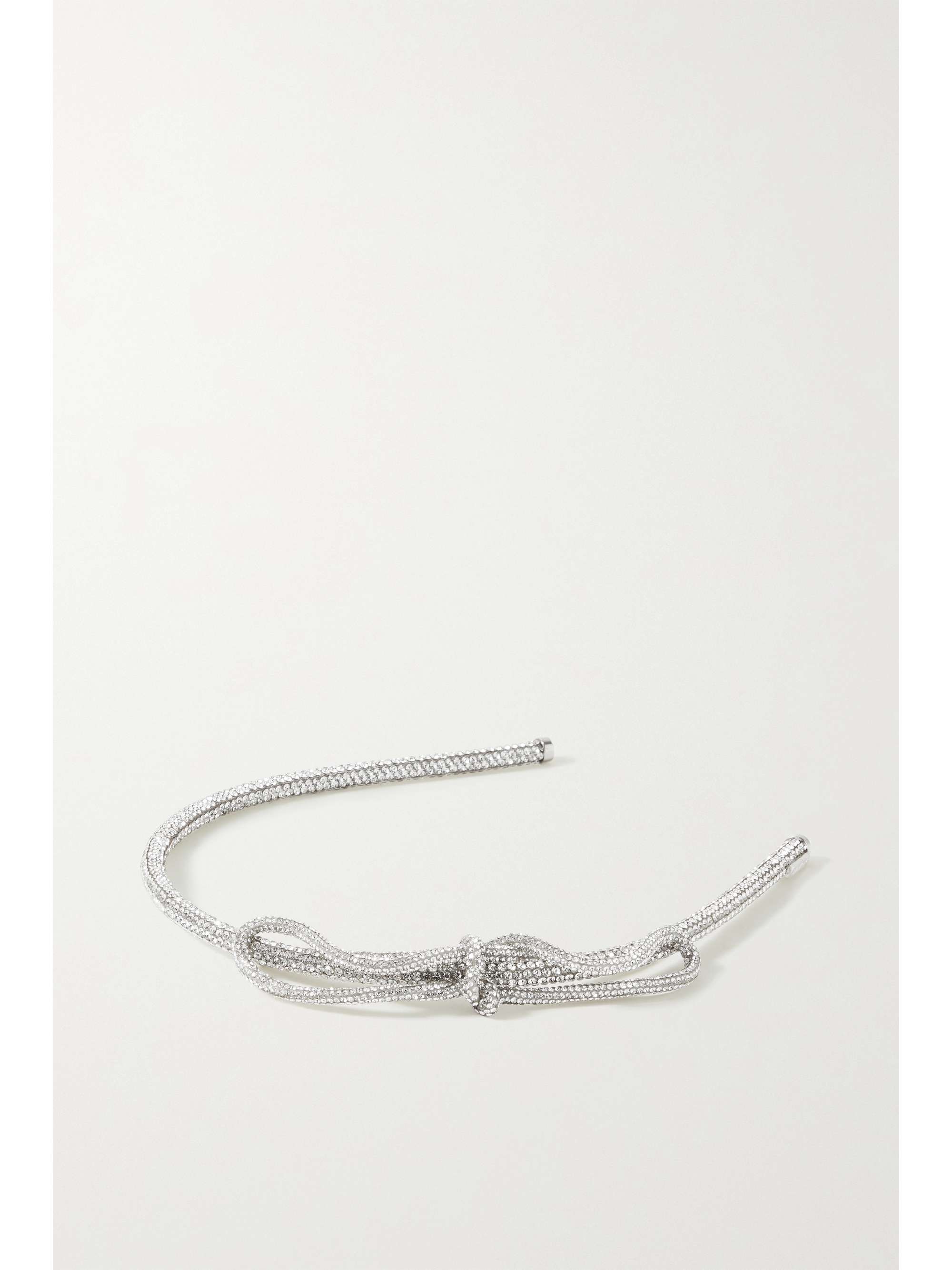 LELET NY طوق رأس من الفضة والكريستال