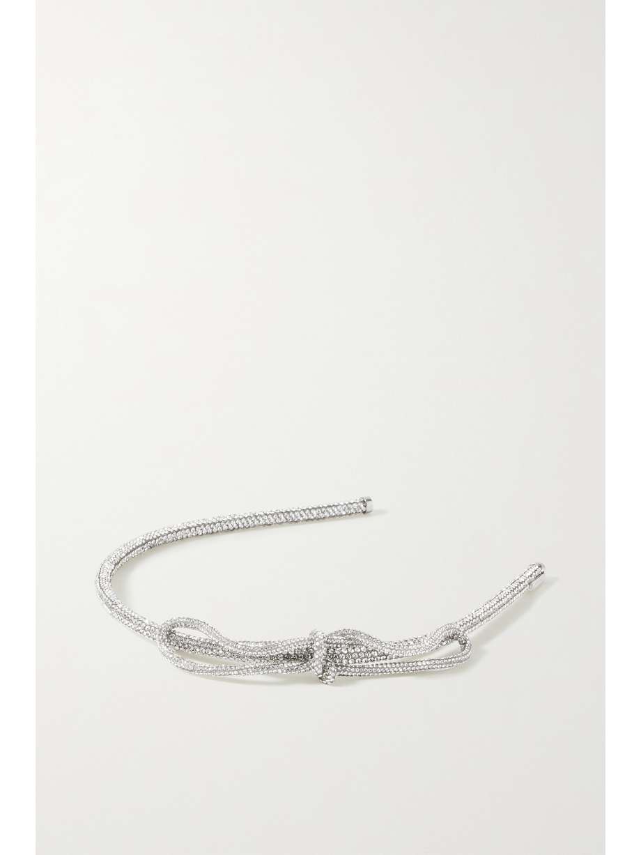 net-a-porter.com | LELET NY Silver crystal headband