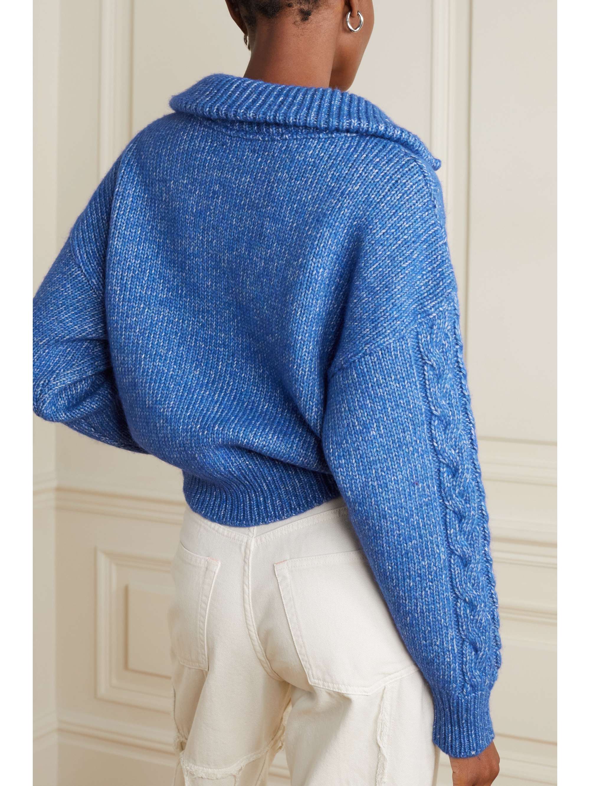 ラッピング対象外 GANNI ガーニ Chunky Cable Zipper ケーブル ニット