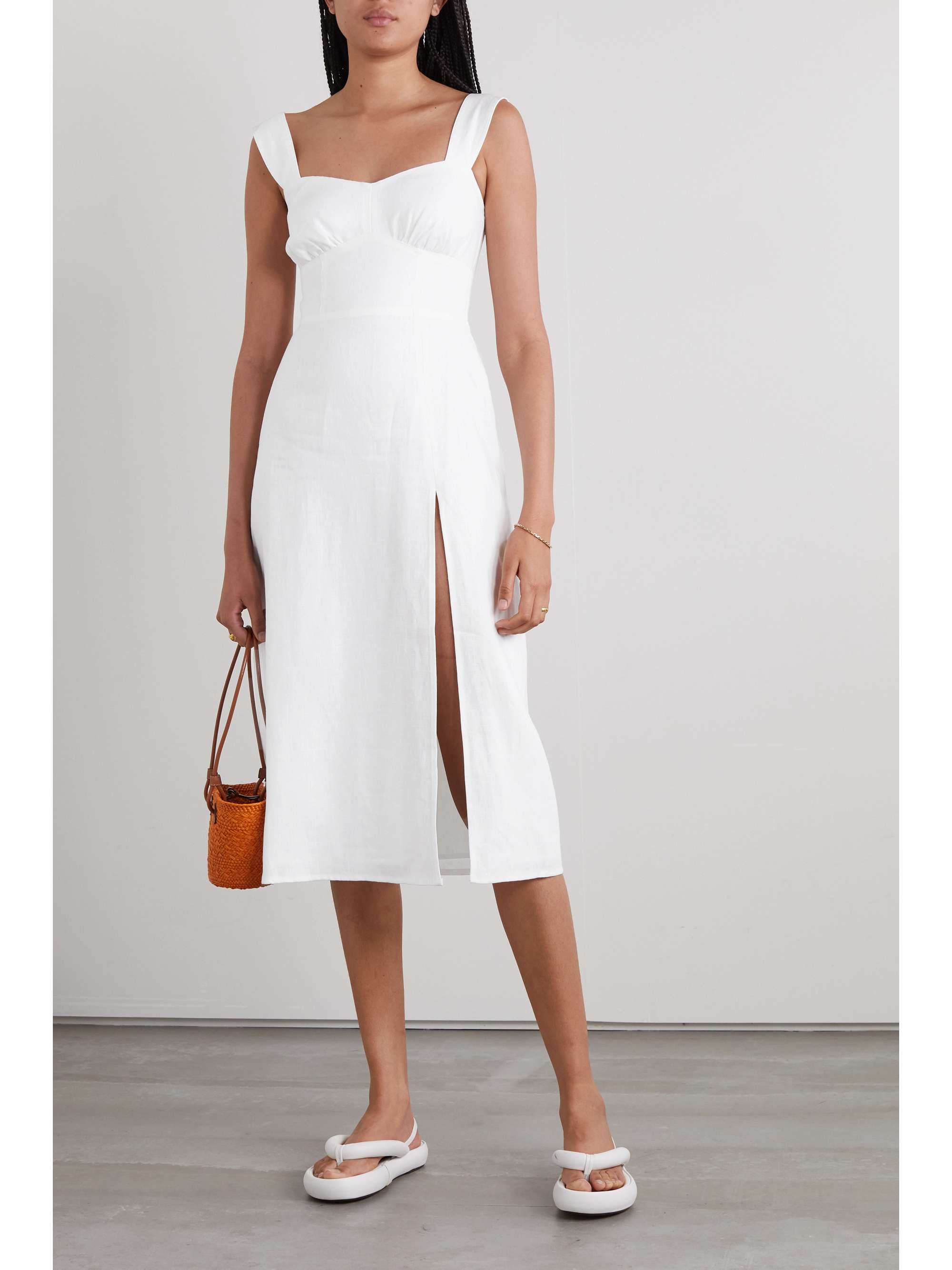 Reformation White Midi Dress ubicaciondepersonas.cdmx.gob.mx