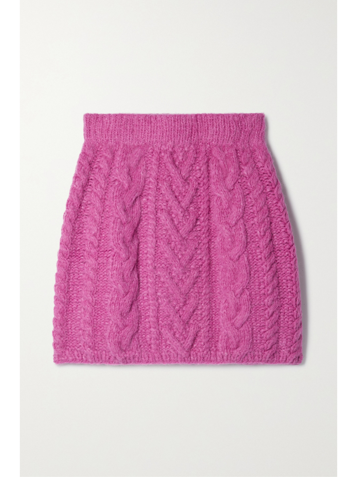 LINGUA FRANCA REBEL CABLE-KNIT MINI SKIRT
