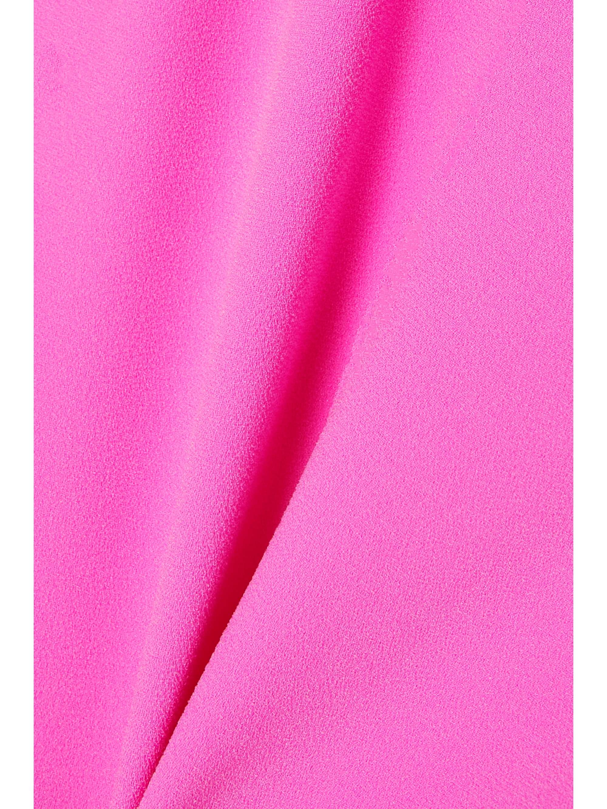 ALEX PERRY Reed neon stretch-crepe slim-leg pants