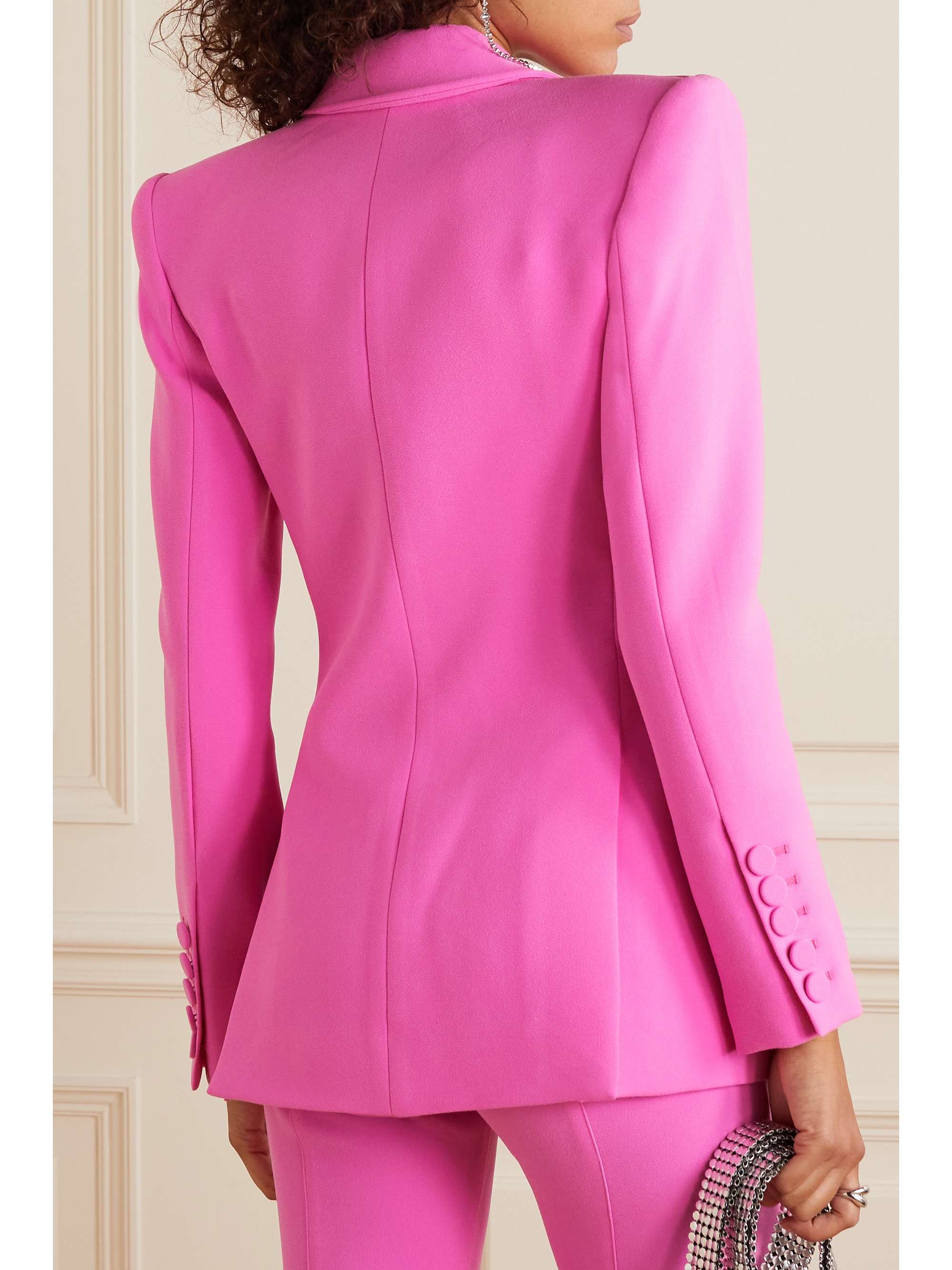ALEX PERRY Carter neon crepe blazer