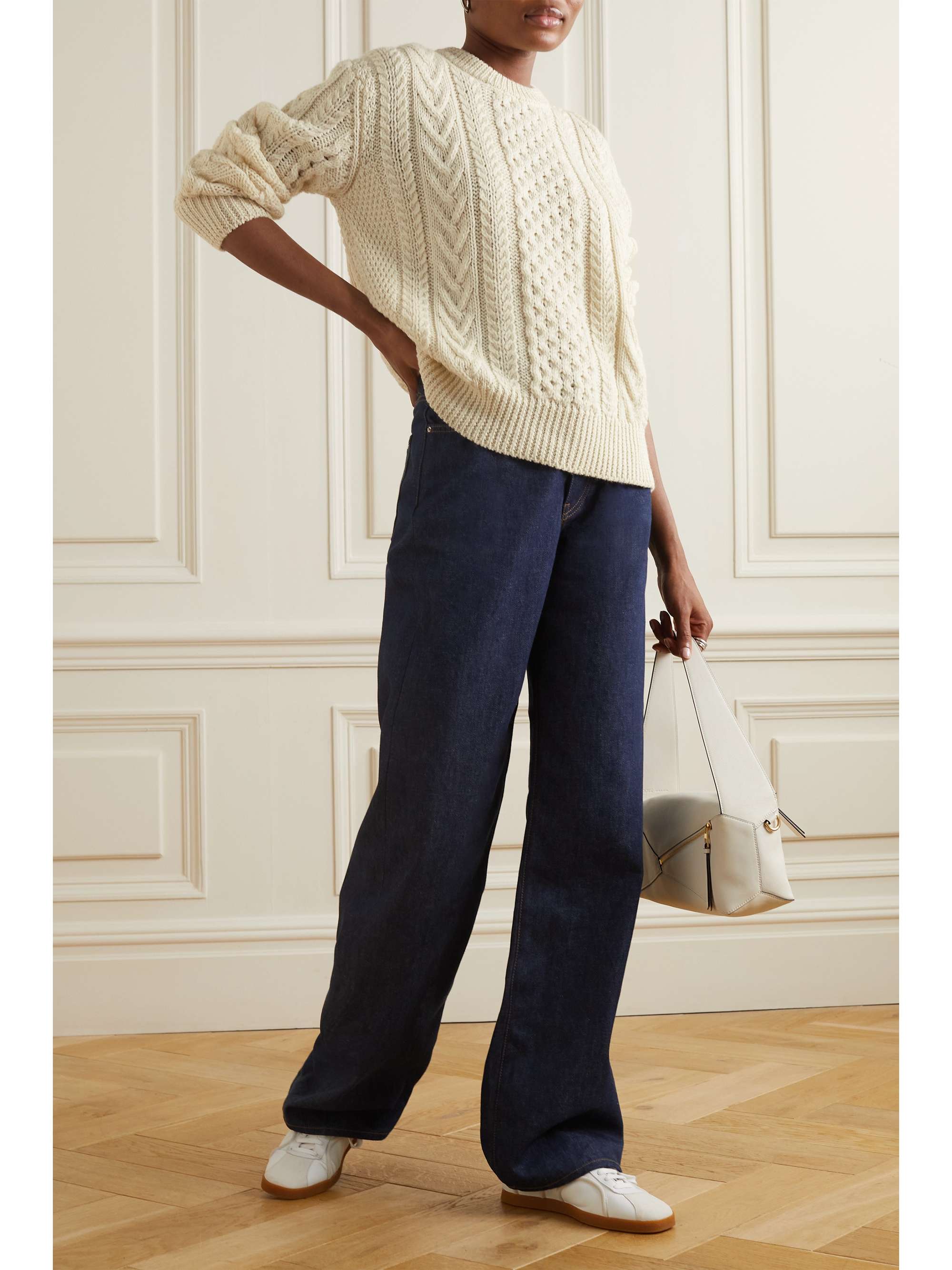 &DAUGHTER Aran cable-knit wool sweater