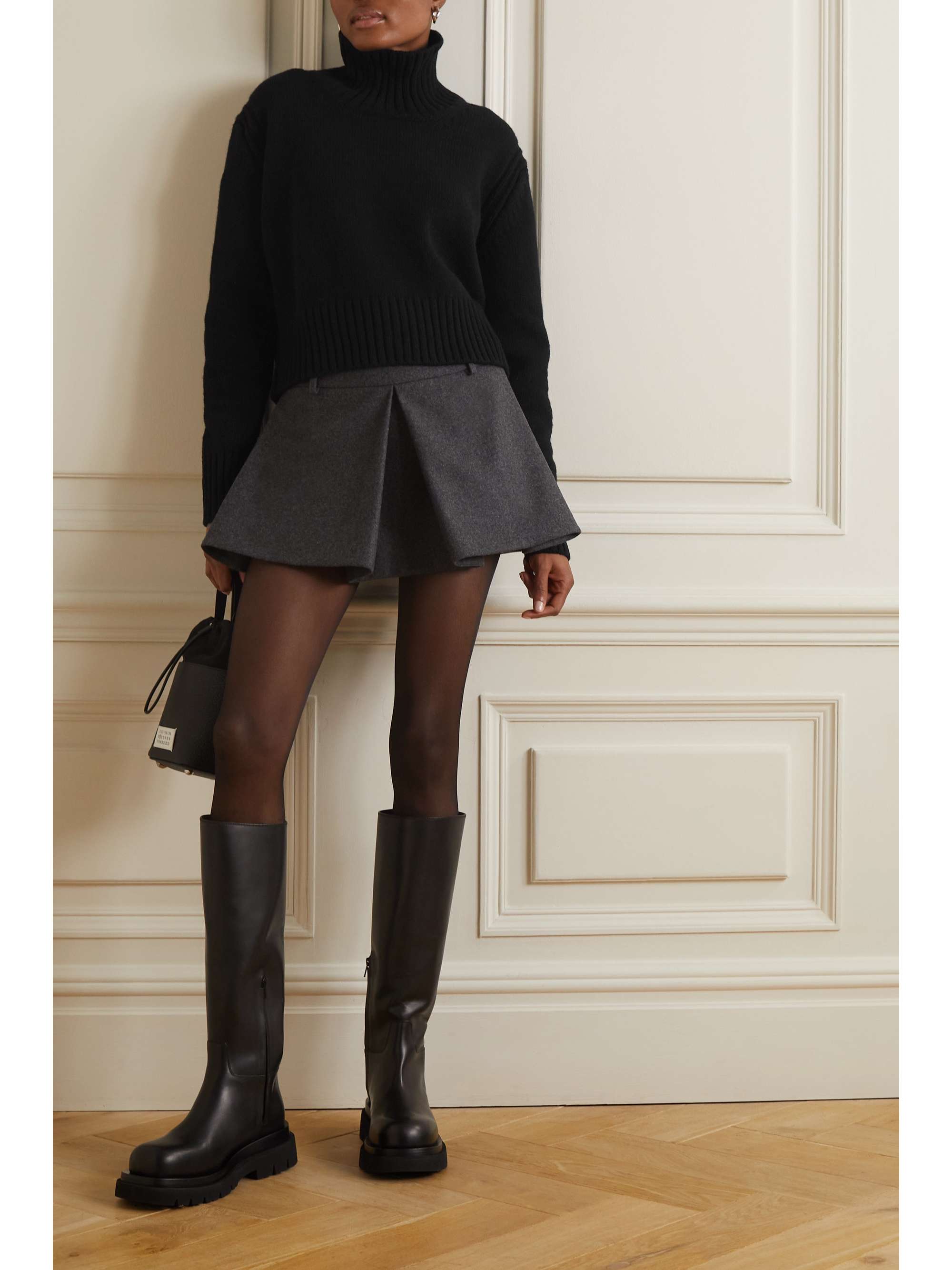 &DAUGHTER Fintra cropped wool turtleneck sweater