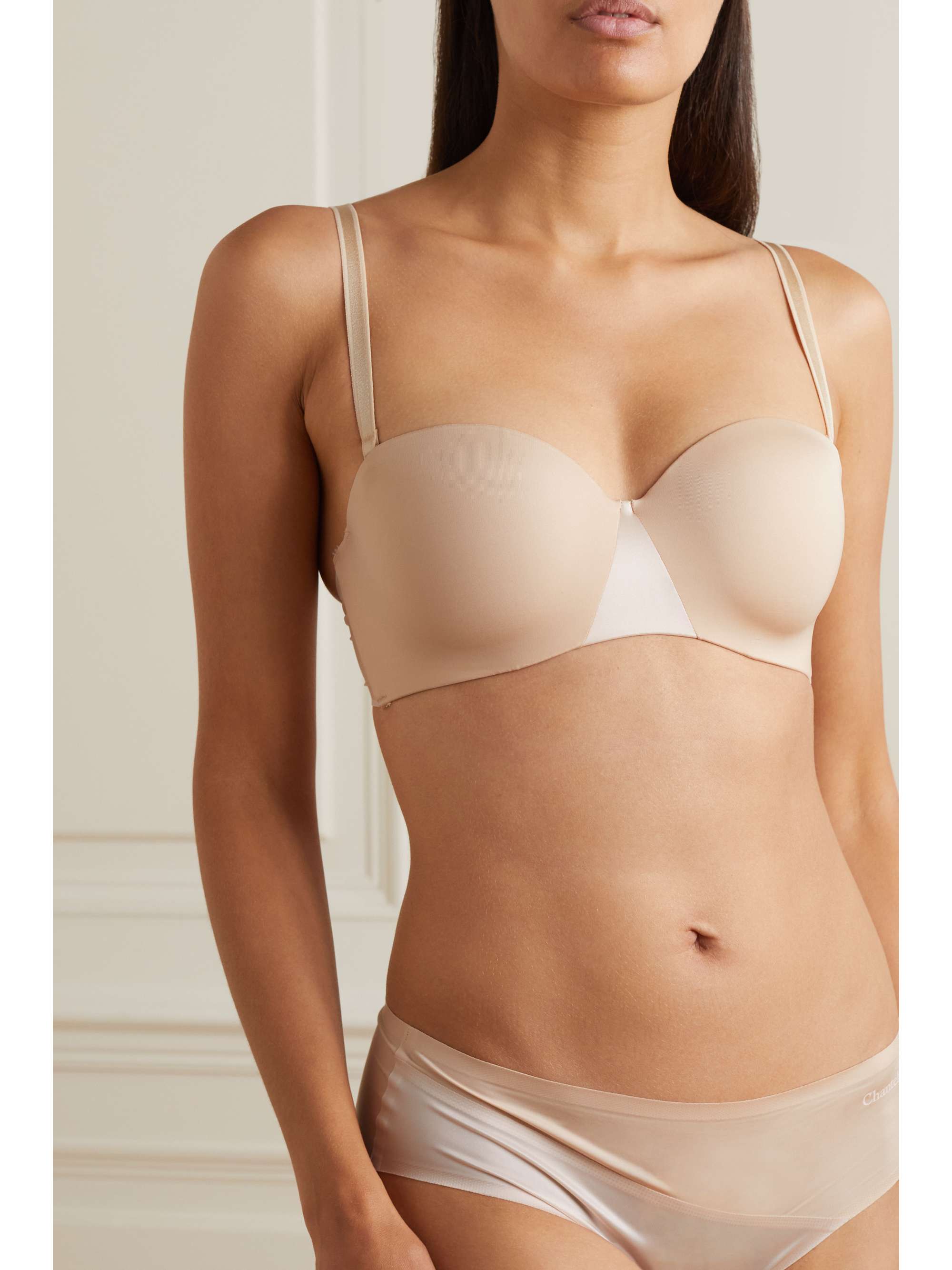 CHANTELLE Essential jersey underwired strapless bra