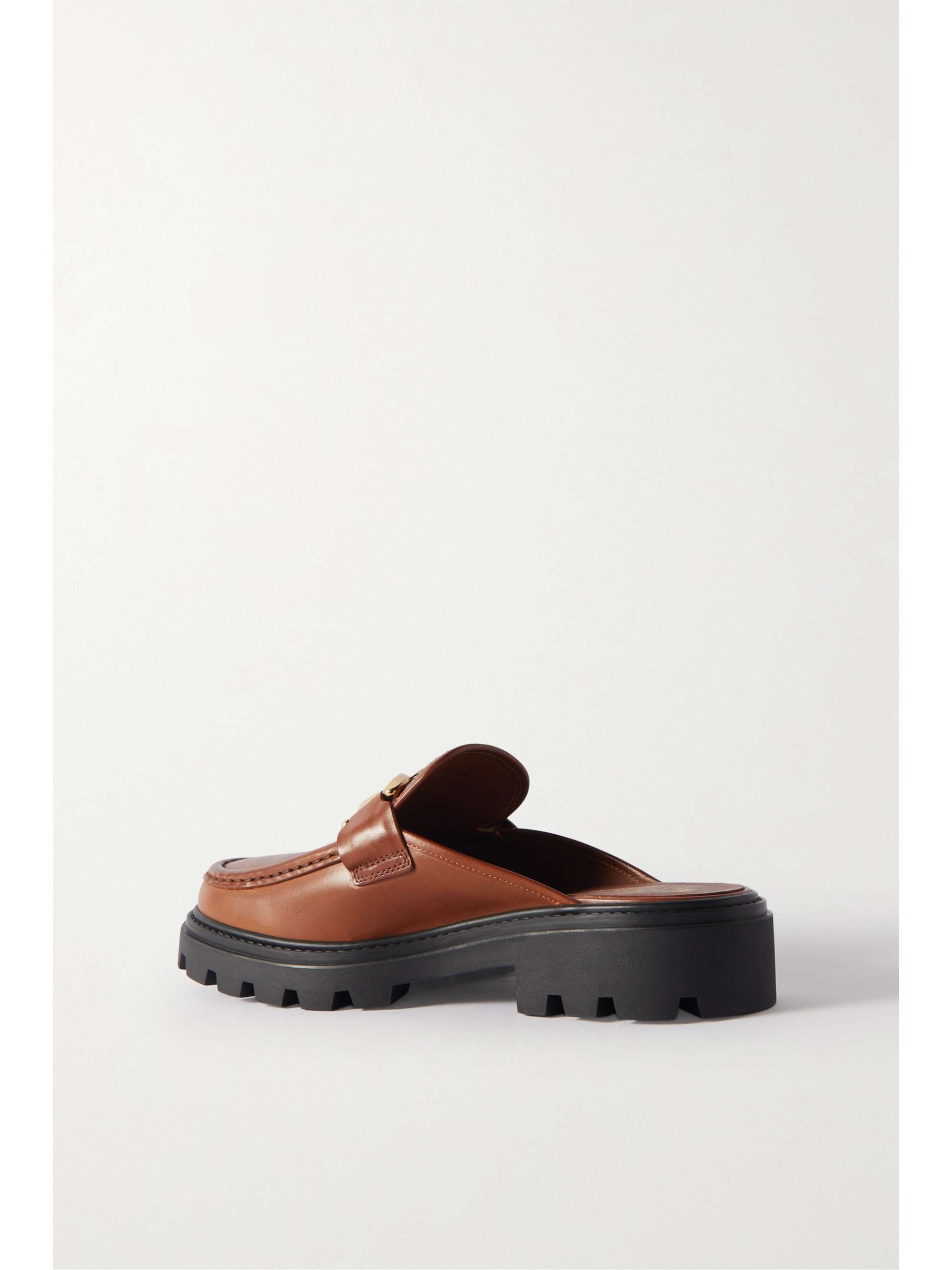 TOD'S Gomma Pesante chain-embellished leather mules