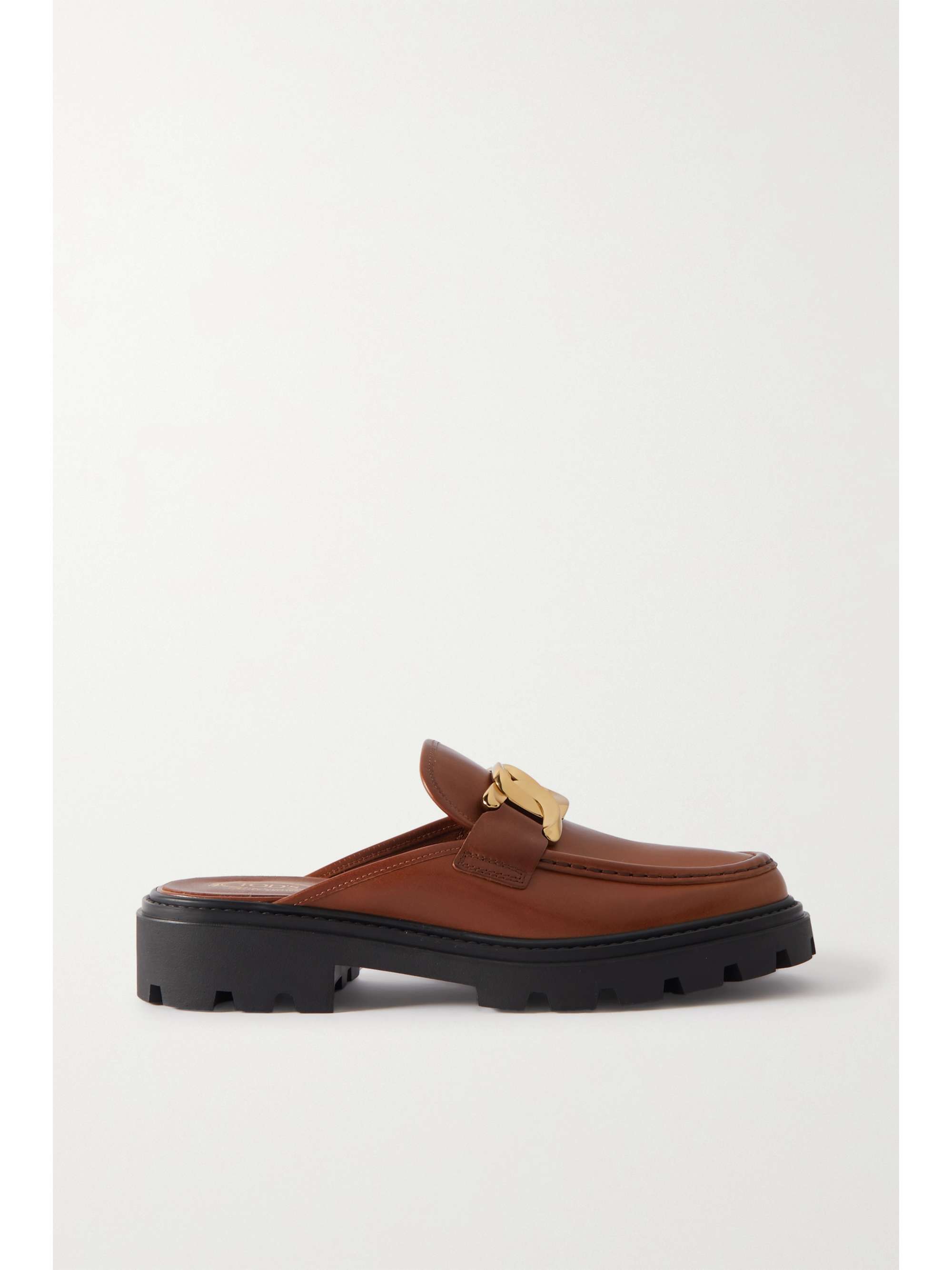 TOD'S Gomma Pesante chain-embellished leather mules