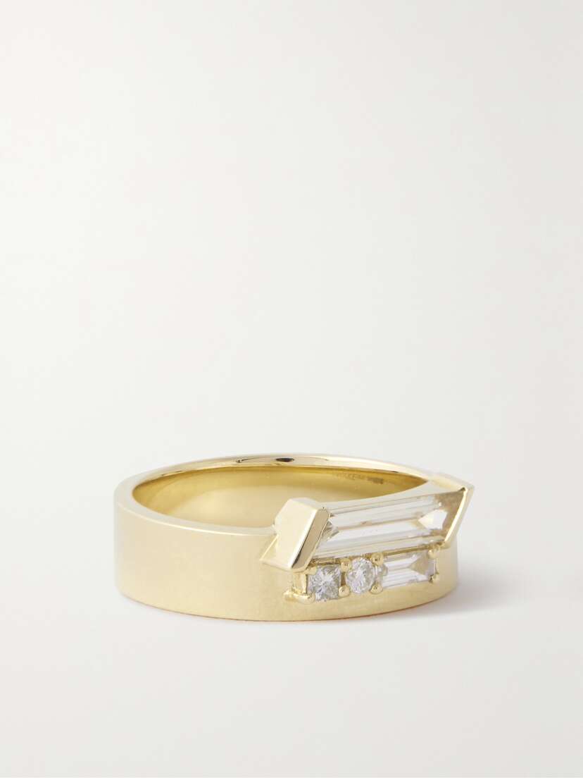 Wwake Bricolage No.8 14-karat Gold Diamond Ring - 6 1/2