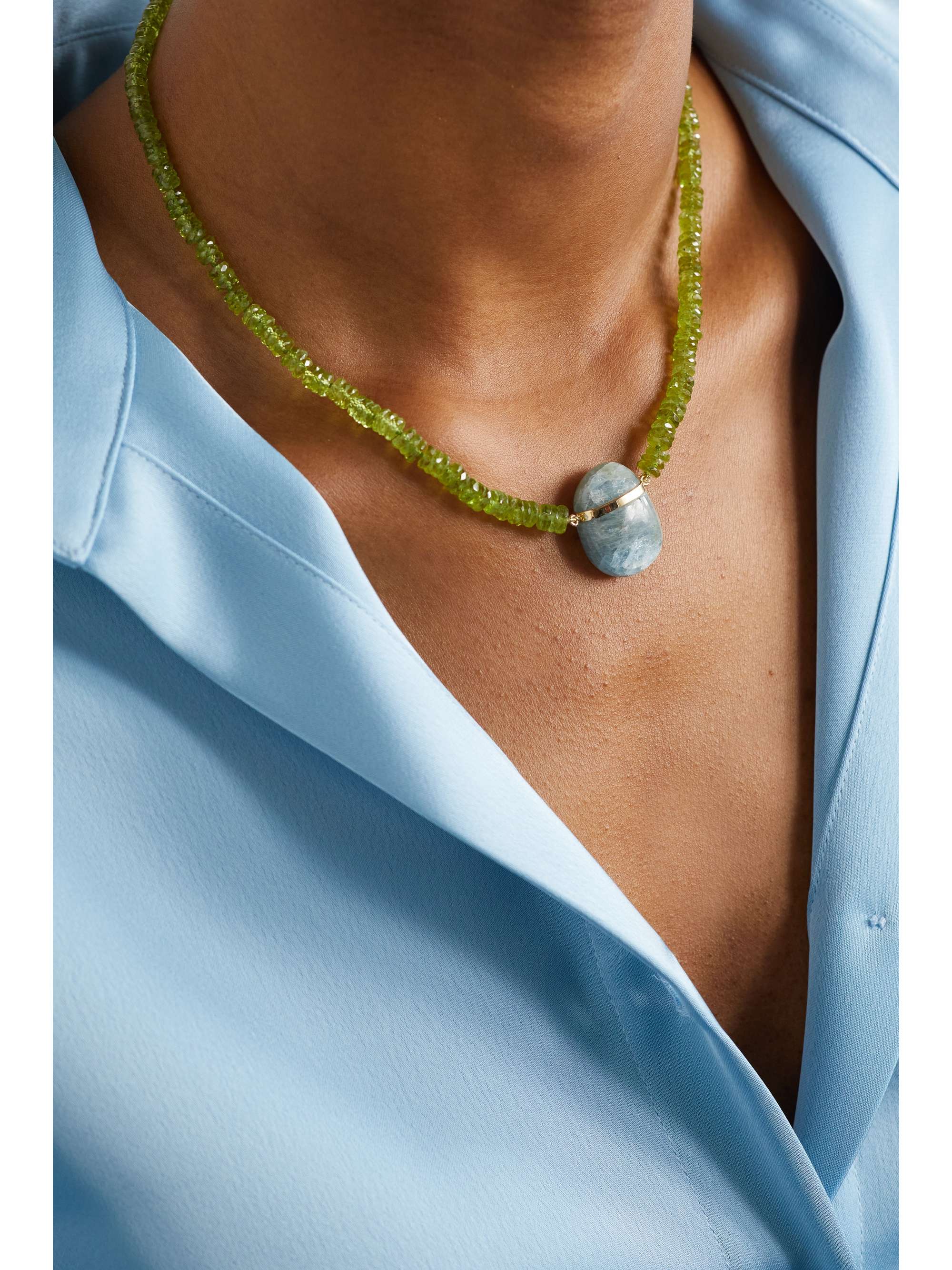 Green Atlas 14-karat gold, peridot and 