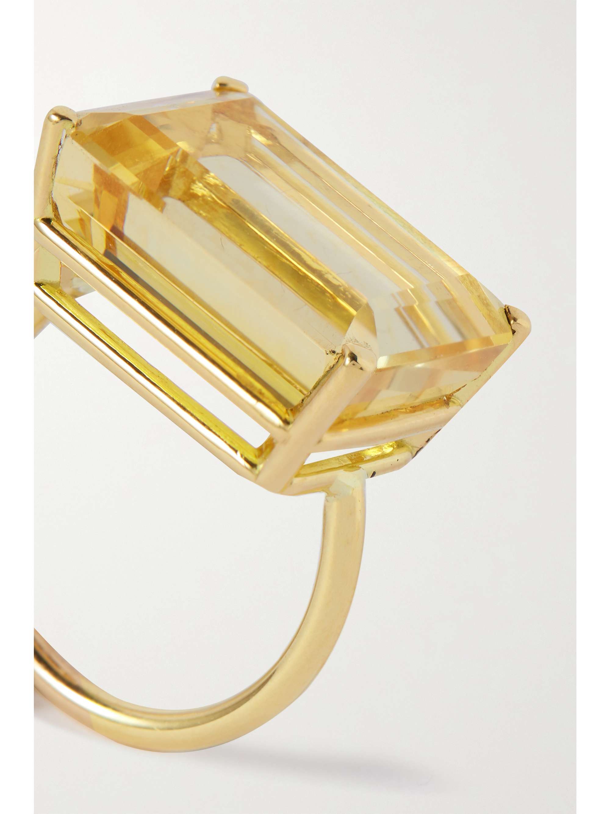 JIA JIA Jumbo 18-karat gold citrine ring
