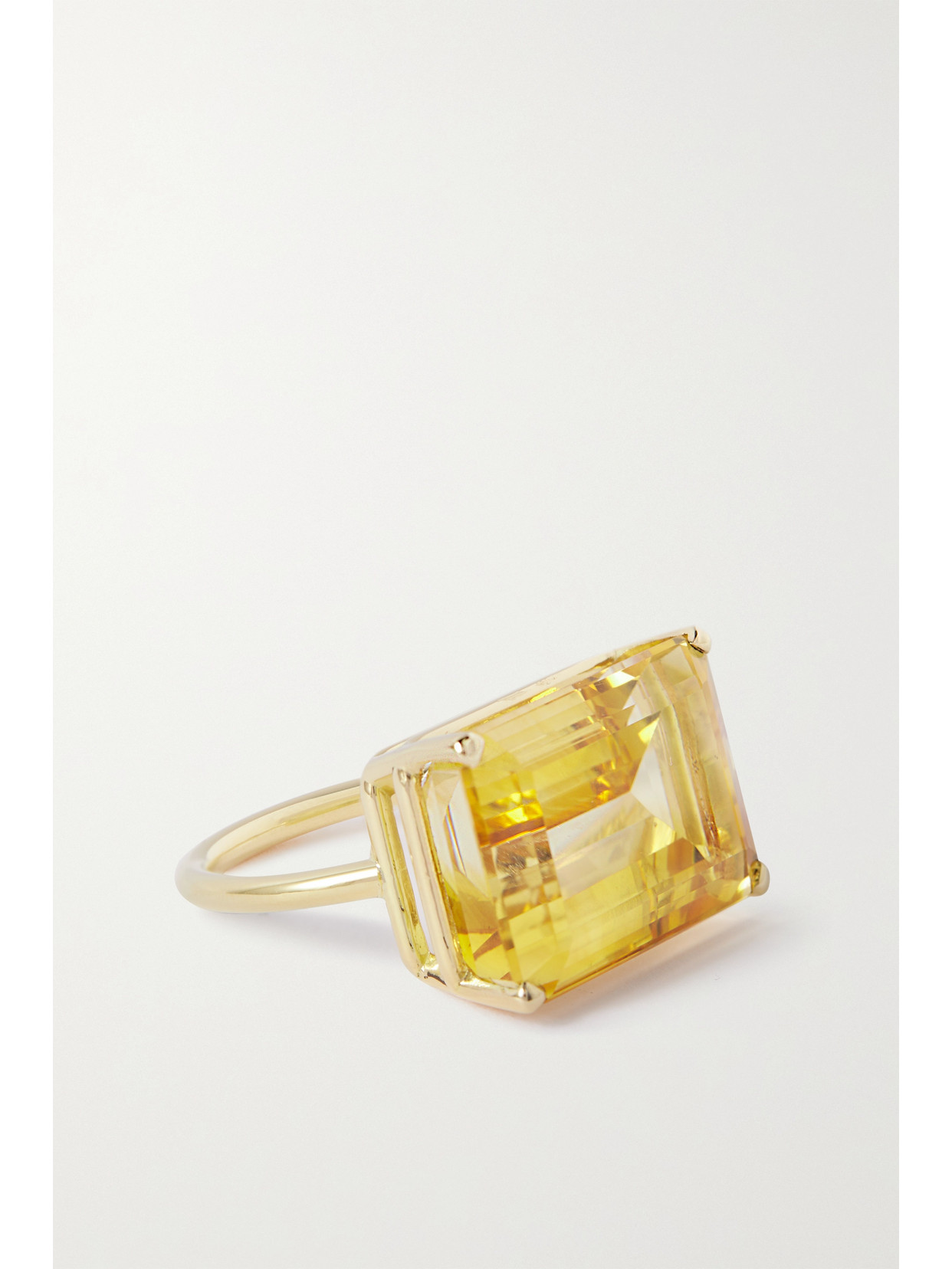 JIA JIA - Jumbo 18-karat Gold Citrine Ring - Orange