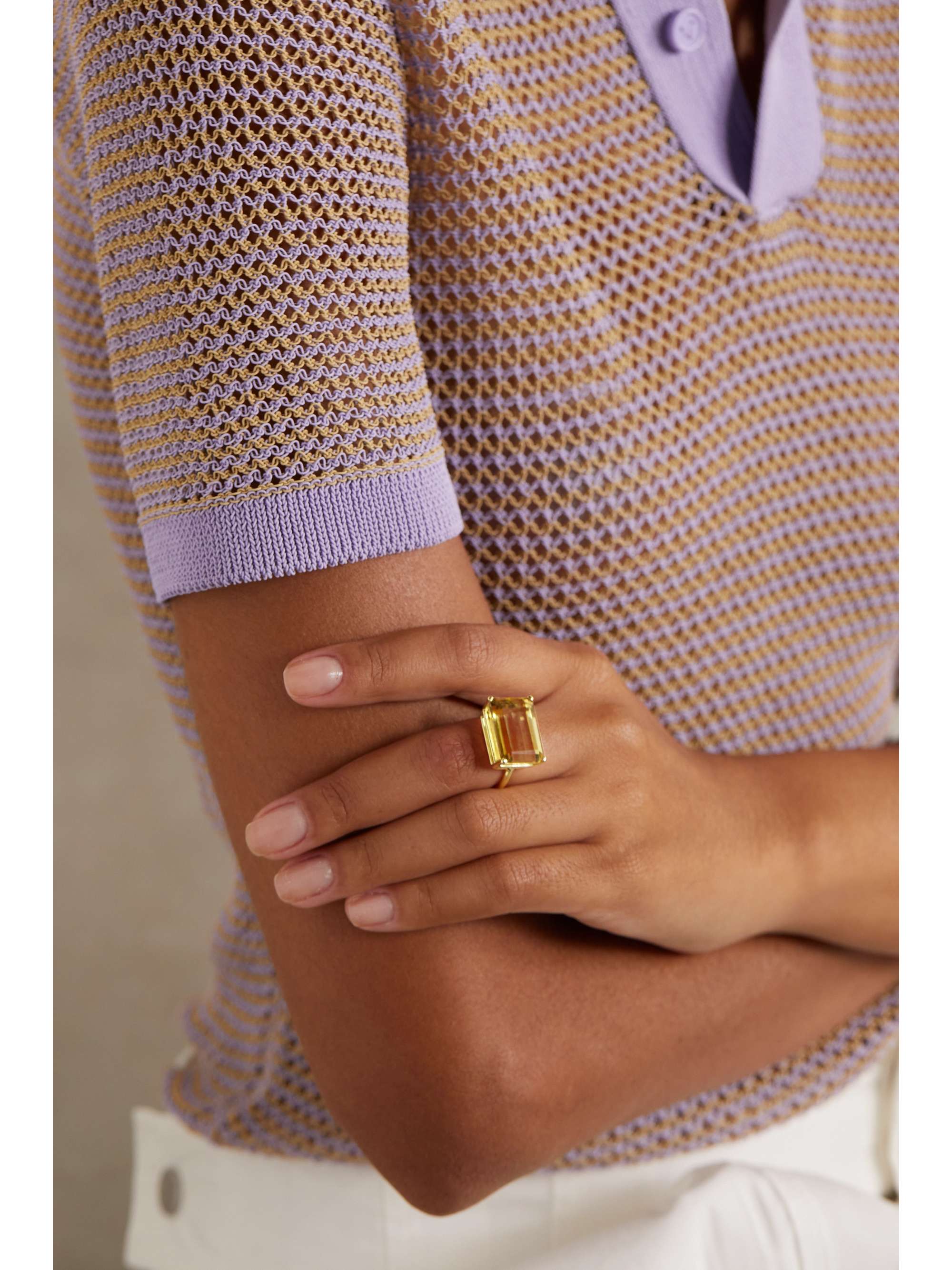 JIA JIA Jumbo 18-karat gold citrine ring