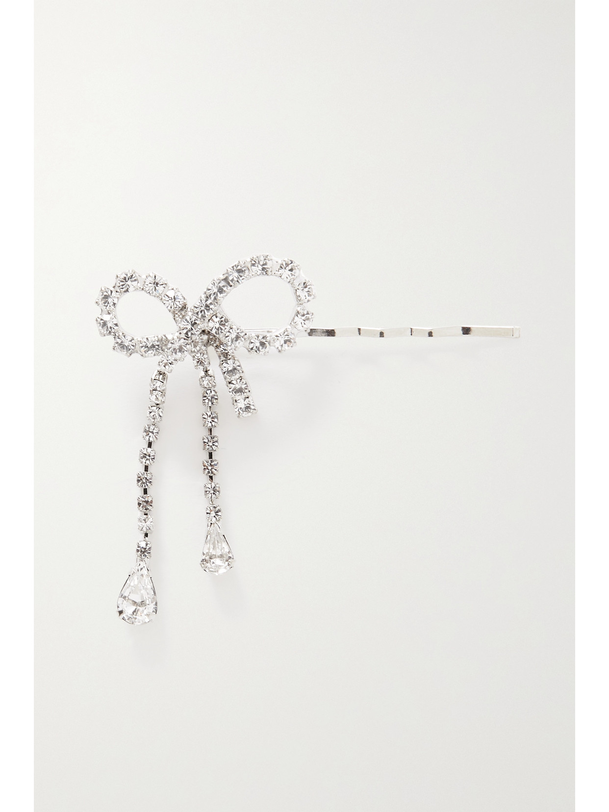 JENNIFER BEHR MIRABELLE CRYSTAL-EMBELLISHED SILVER-TONE HAIR CLIP