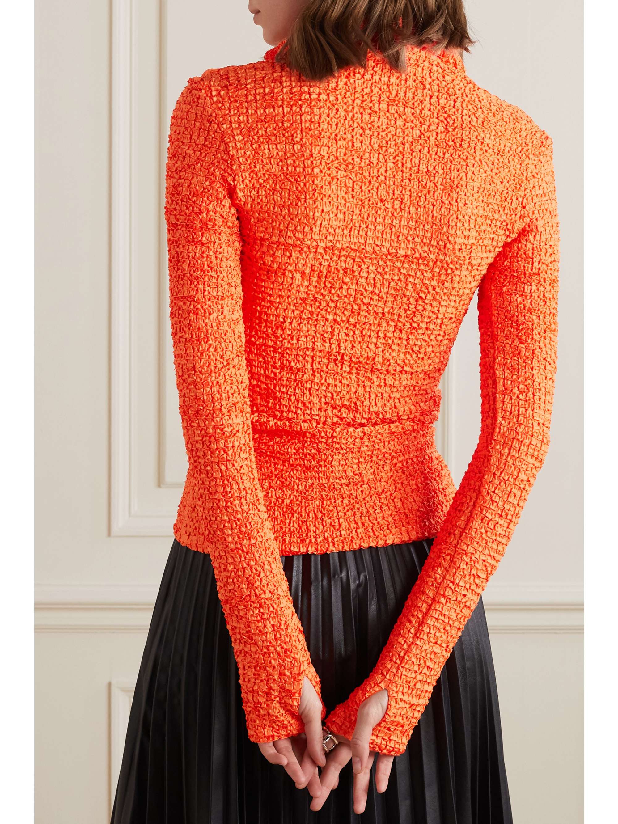 NANUSHKA Flora recycled-seersucker top