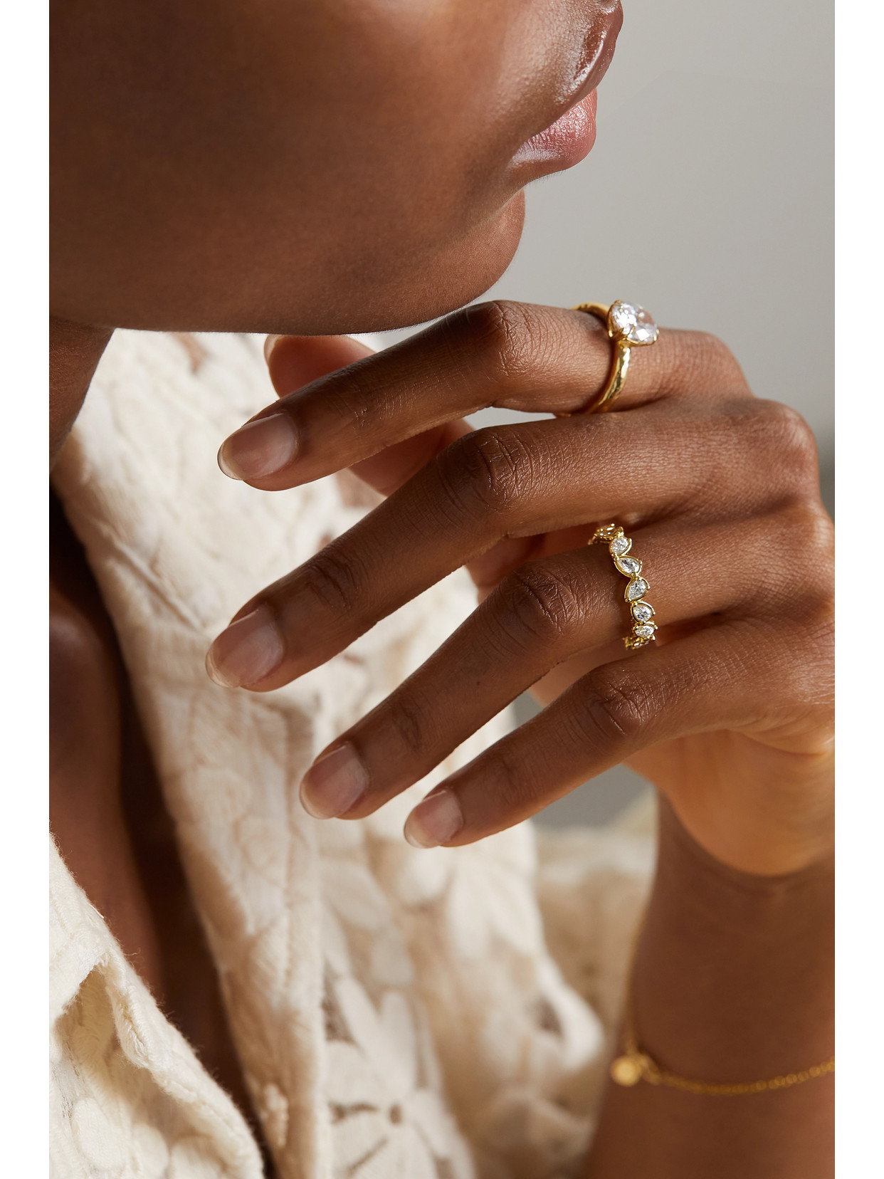 Shop Octavia Elizabeth + Net Sustain Nesting Gem 18-karat Recycled Gold Diamond Ring