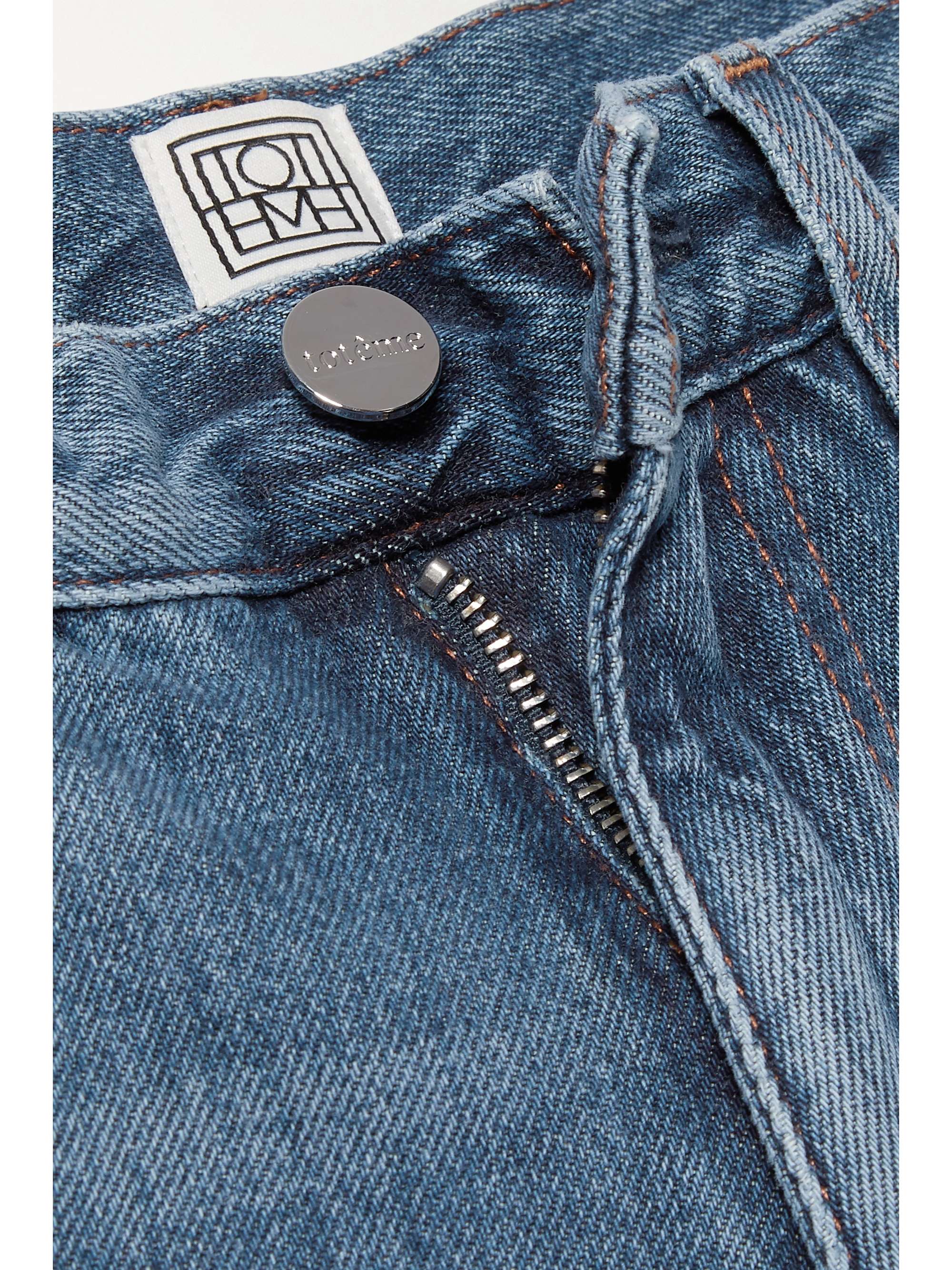 TOTEME Twisted Seam high-rise straight-leg jeans