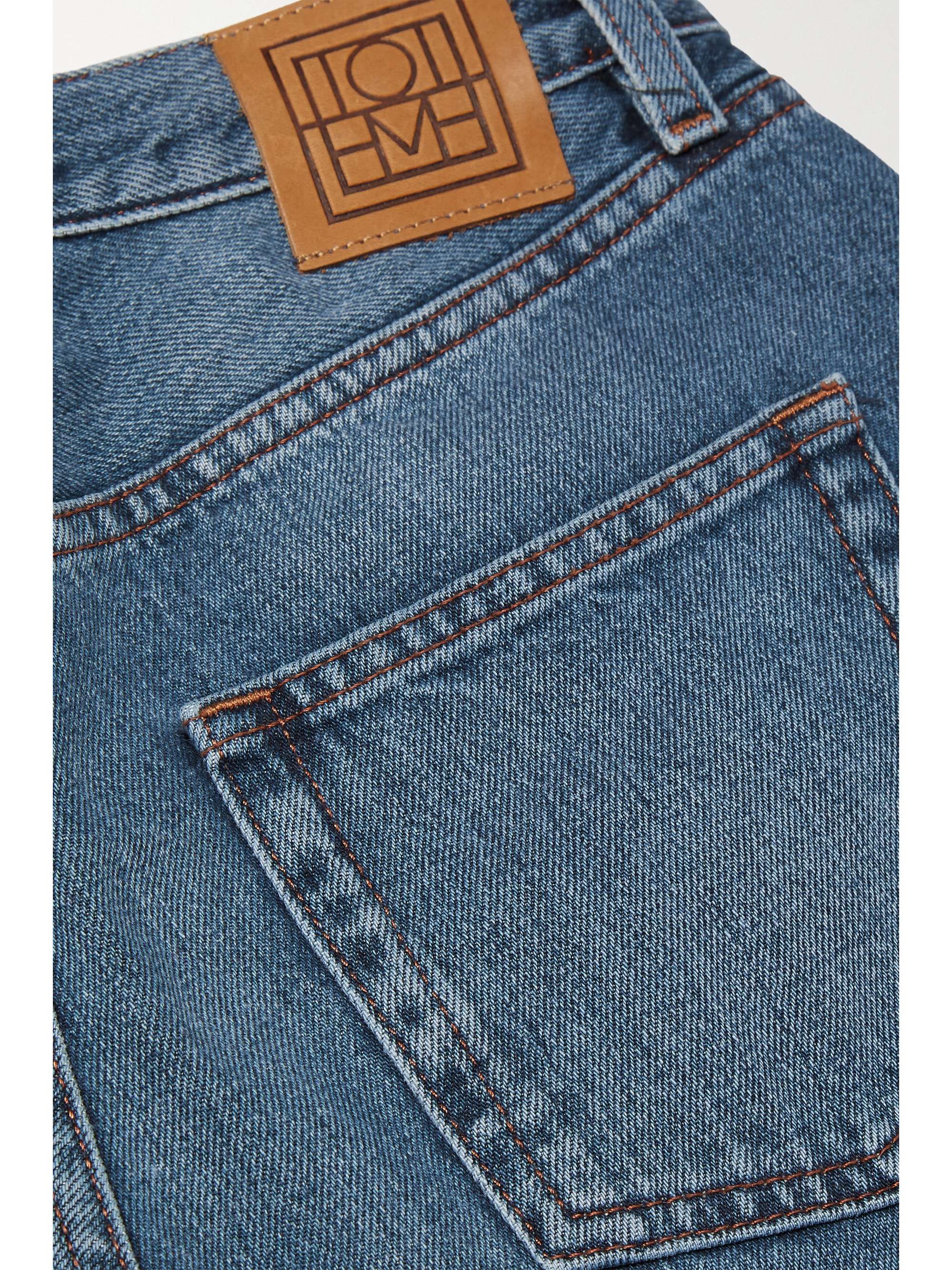 TOTEME Twisted Seam high-rise straight-leg jeans