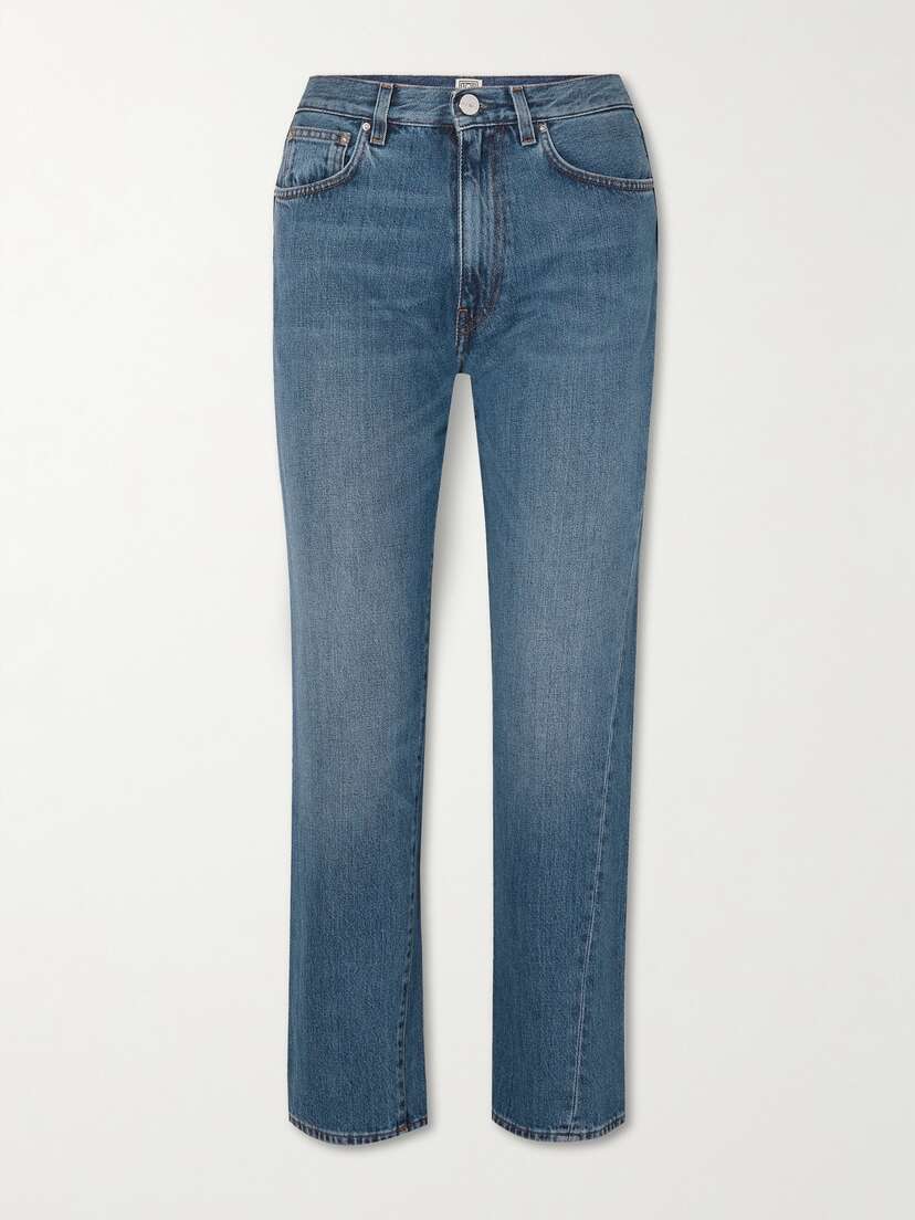 TOTEME Twisted Seam High-rise Straight-leg Jeans