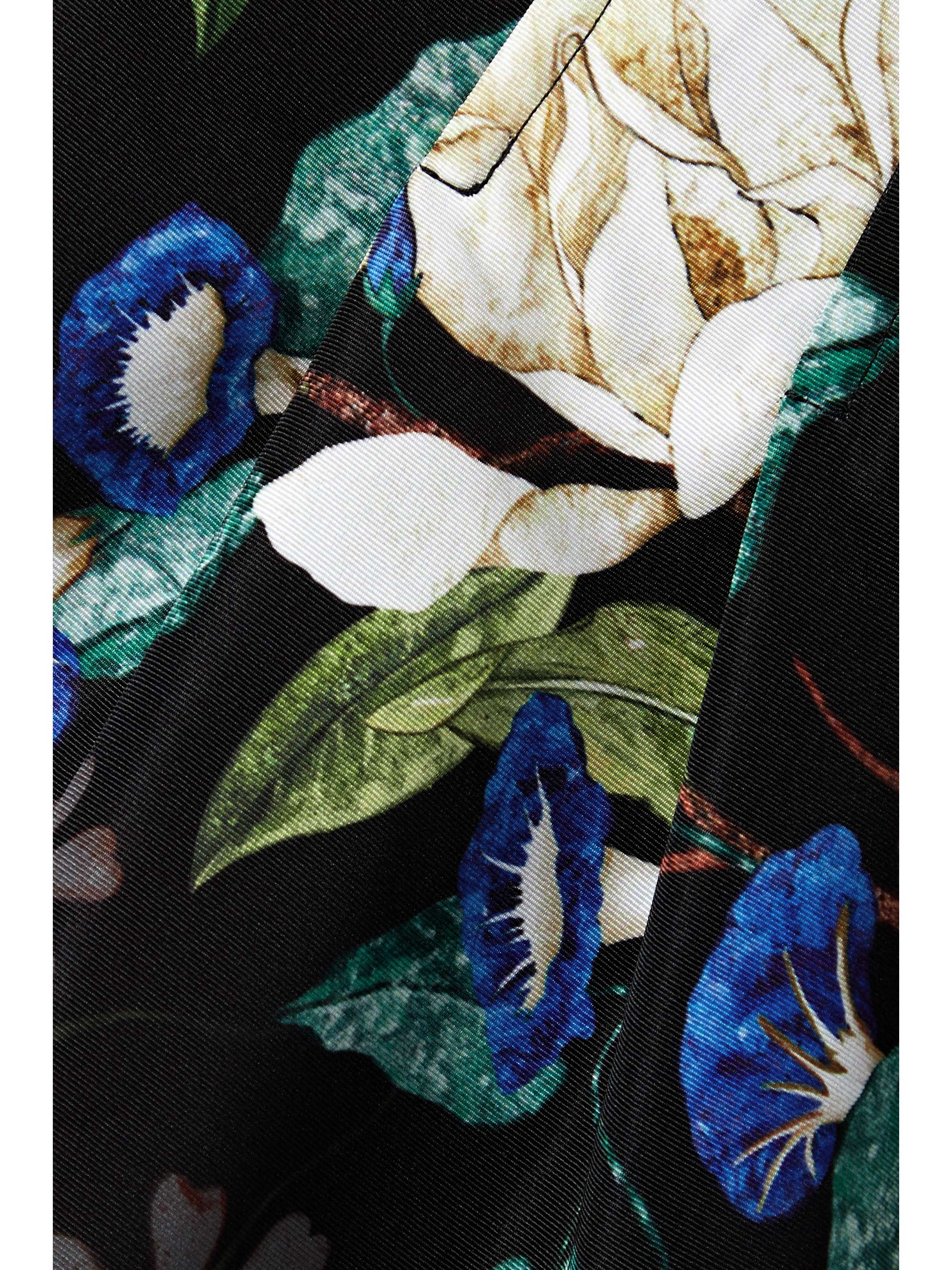 OSCAR DE LA RENTA Printed faille mini dress