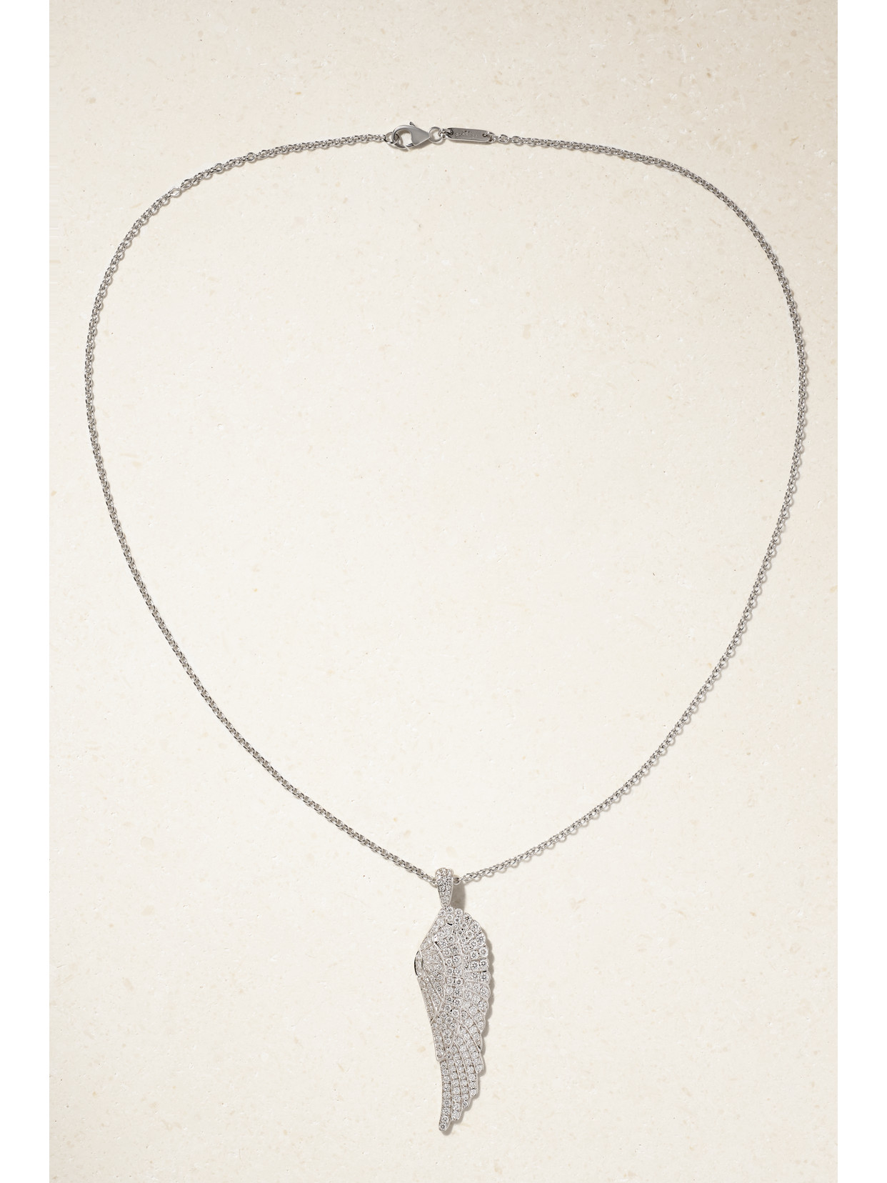 Garrard - Wings 18-karat White Gold Diamond Necklace - One size