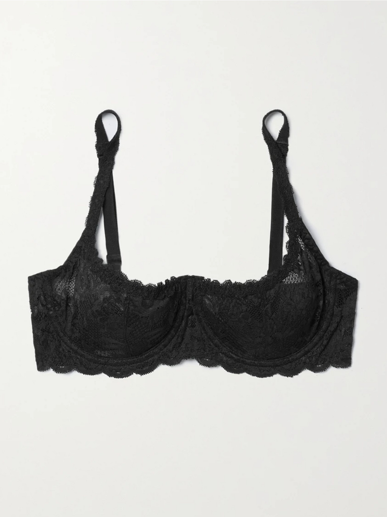 Cosabella Never Say Never Stretch-lace Underwired Balconette Bra In Black