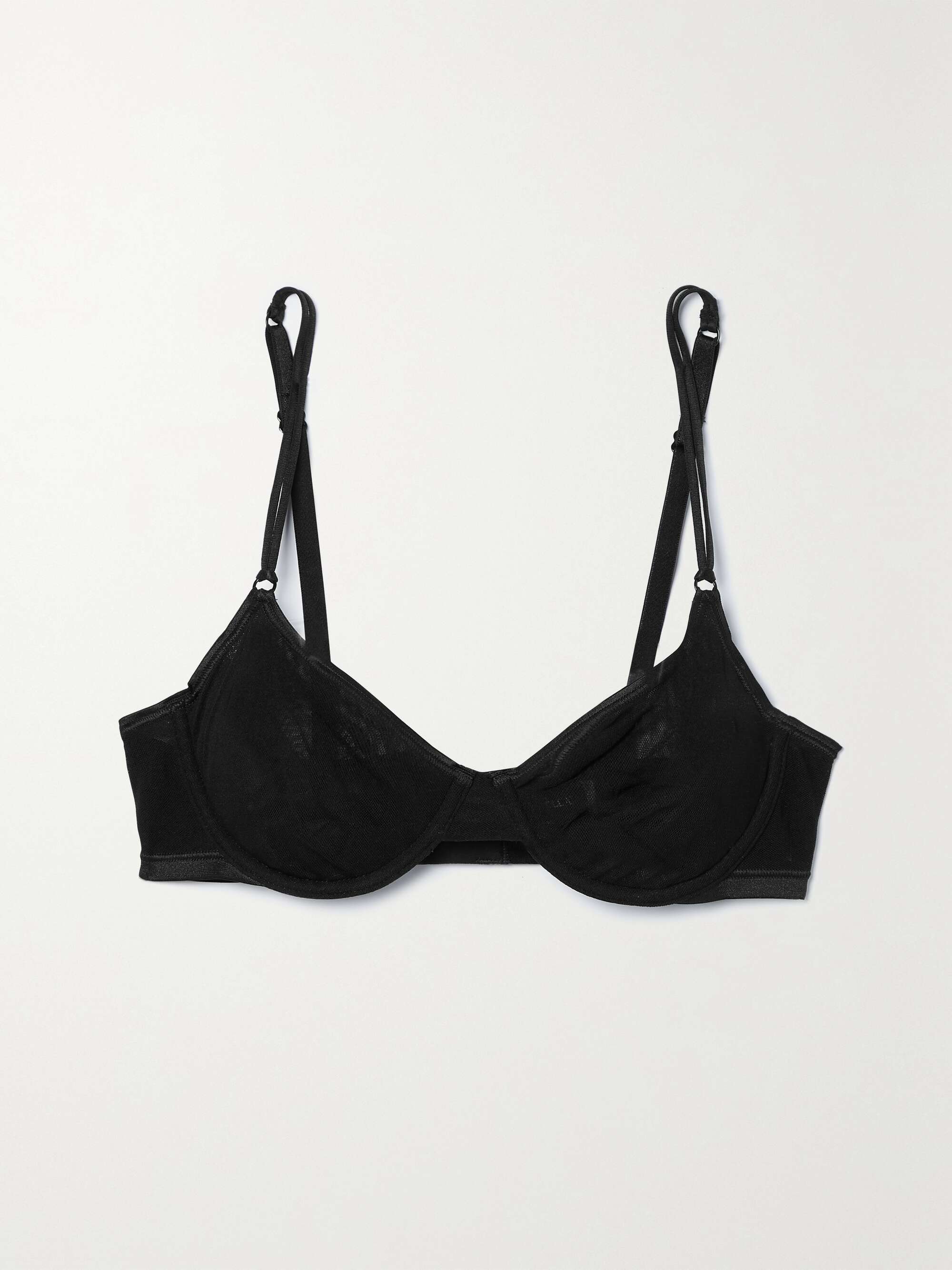 Black Soiré Confidence mesh underwired soft-cup bra | COSABELLA | NET-A ...