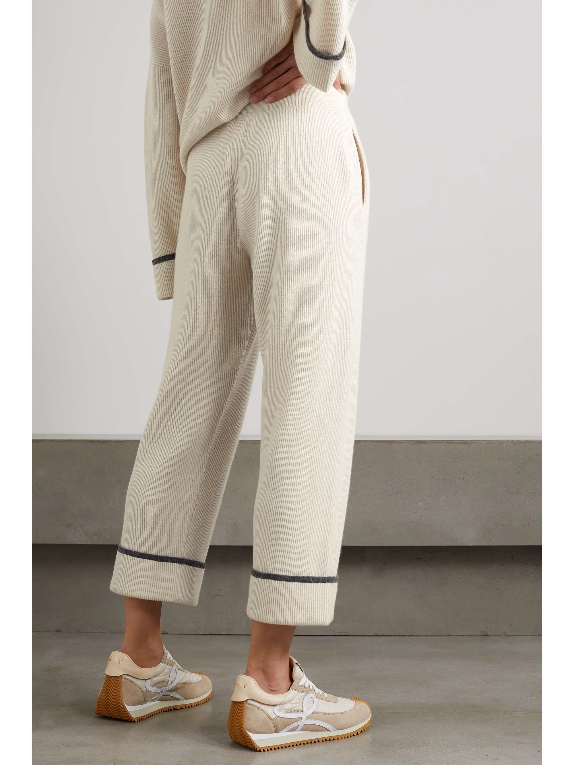 ribbed track pants