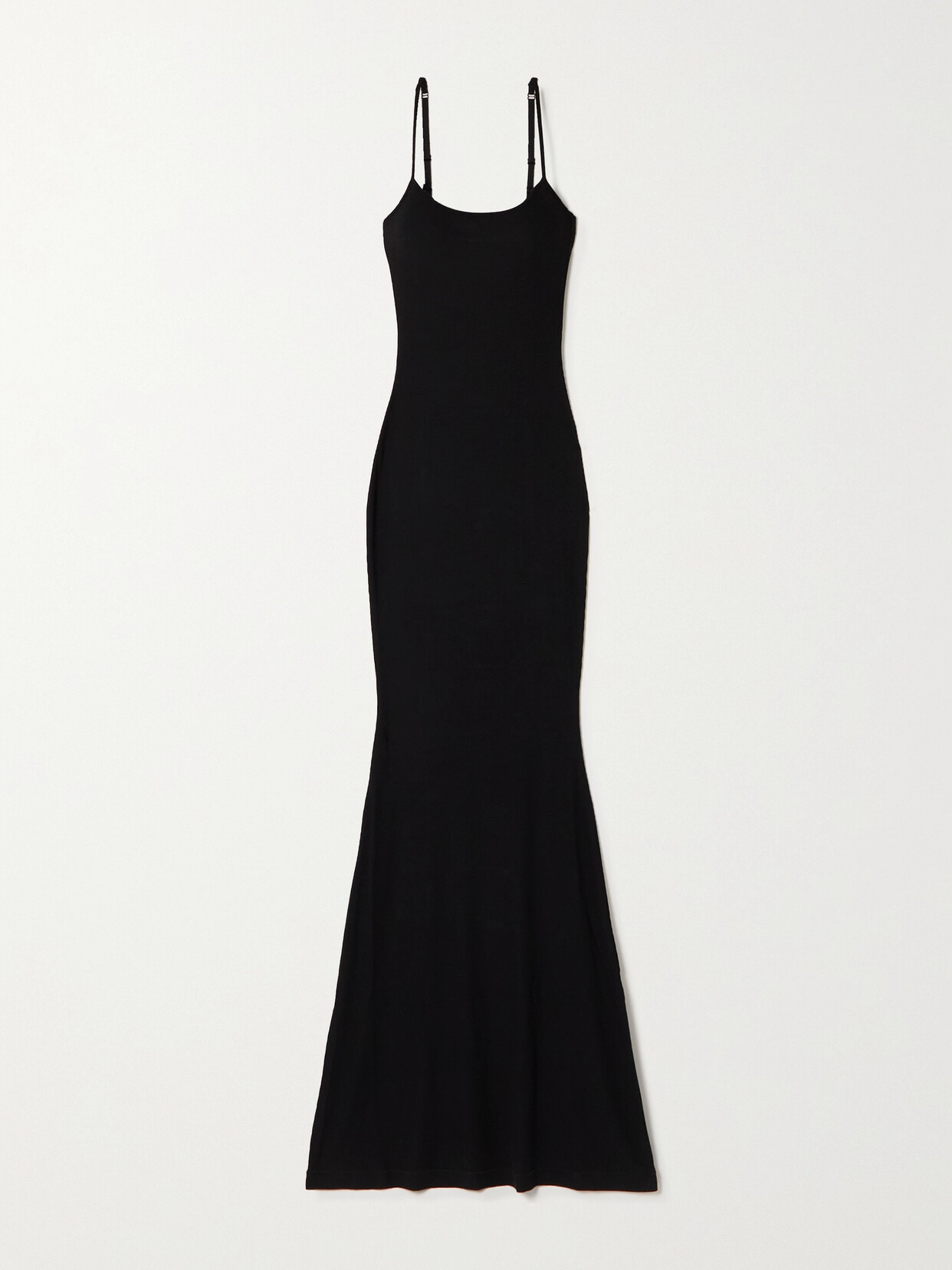 Shop Skims Soft Lounge Rib Long Slip In Black