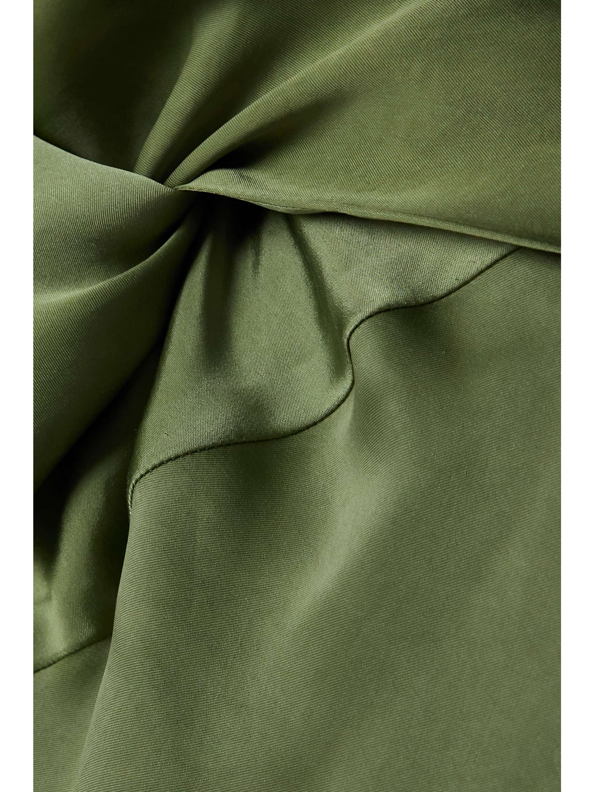 CORTANA + NET SUSTAIN Martina open-back cupro-satin maxi wrap dress