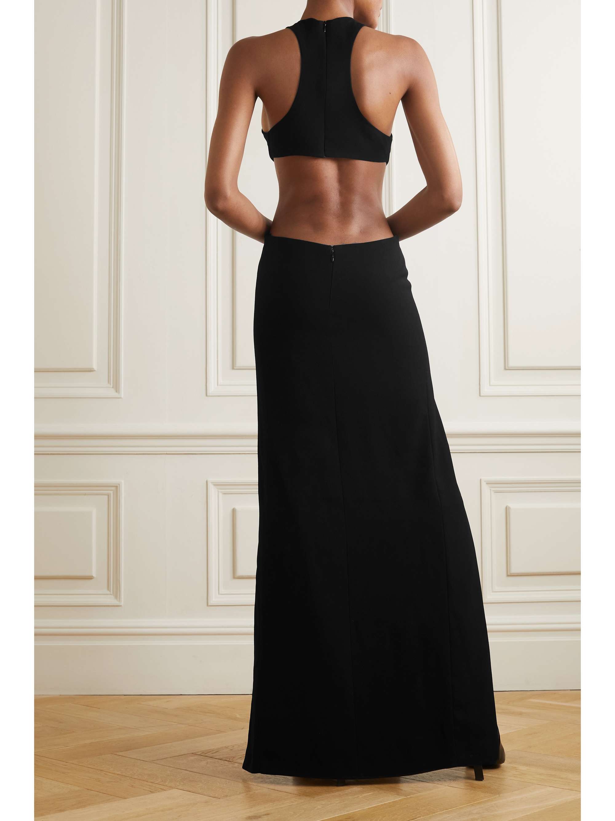 MÔNOT Cutout crepe maxi dress