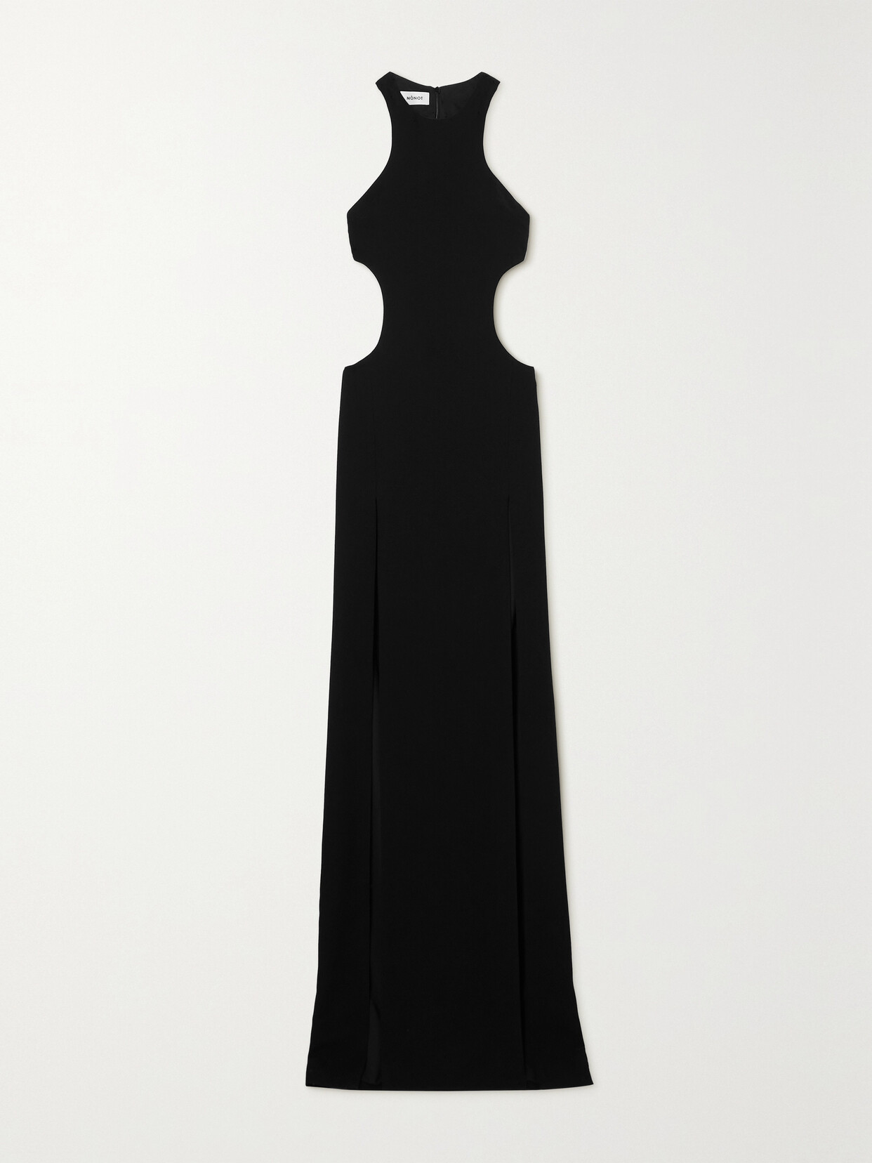 Mônot - Cutout Crepe Maxi Dress - Black