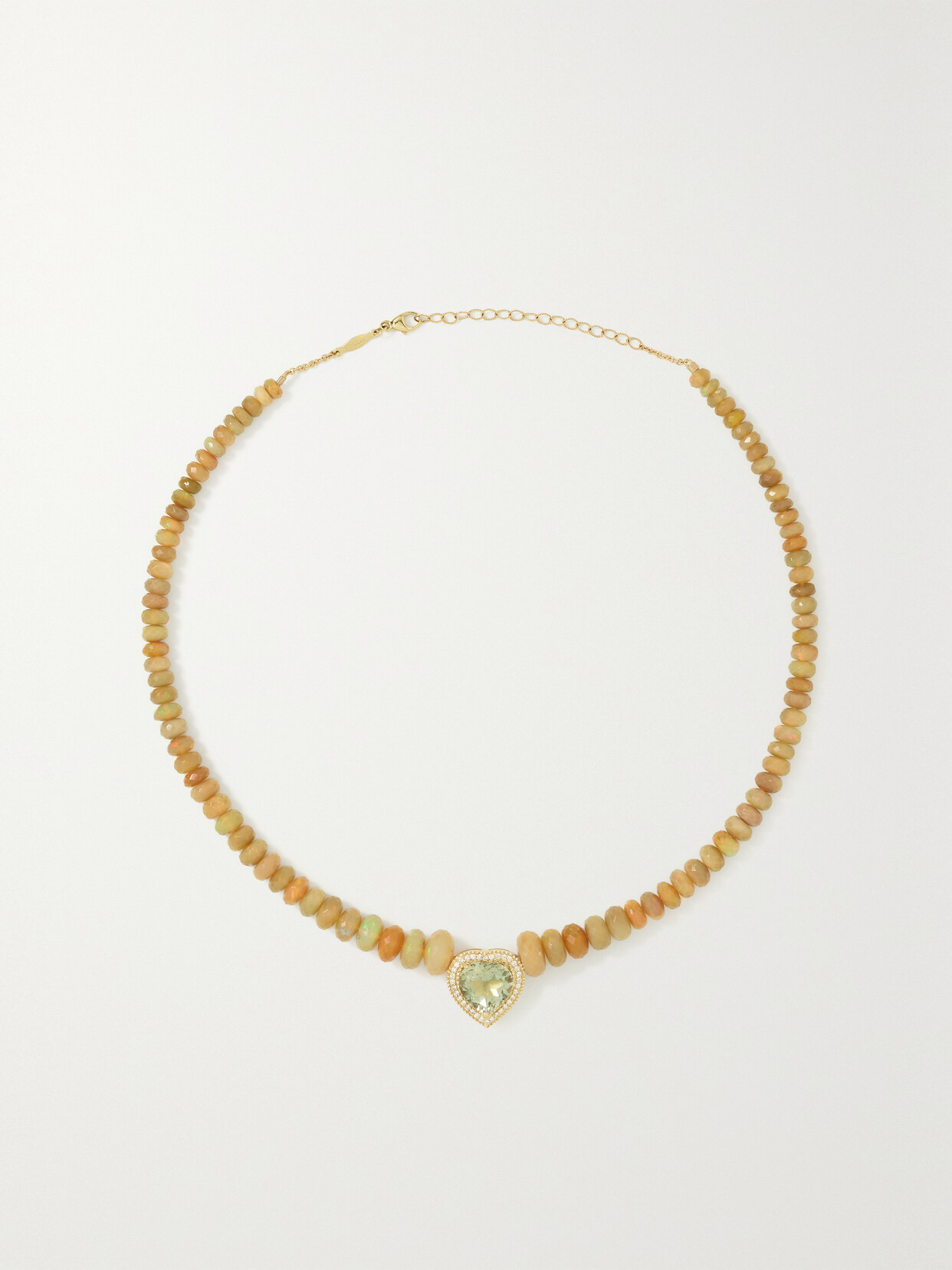 Jacquie Aiche 14-karat Gold Multi-stone Necklace In Orange