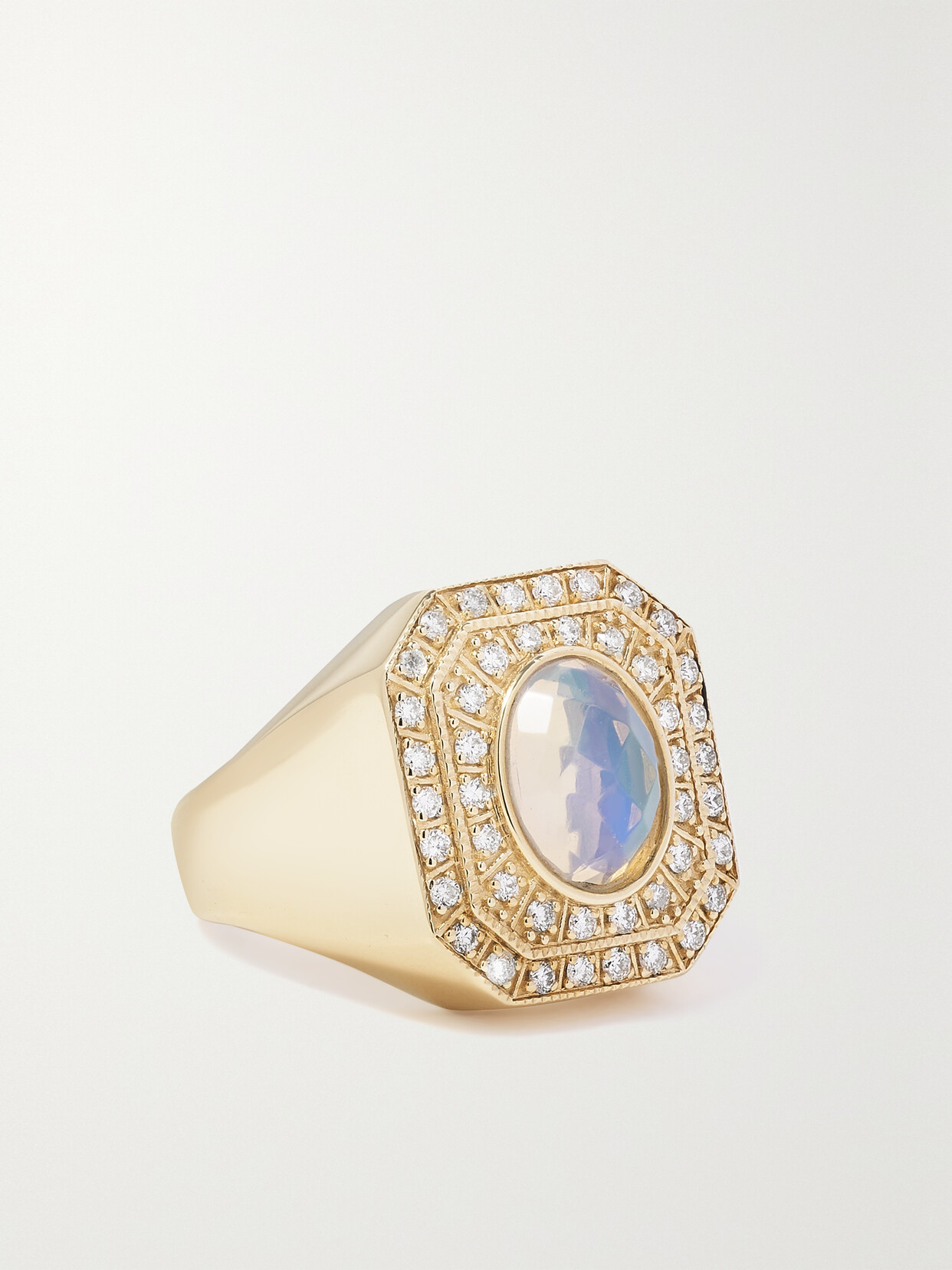 Jacquie Aiche - 14-karat Gold, Opal And Diamond Ring - 6